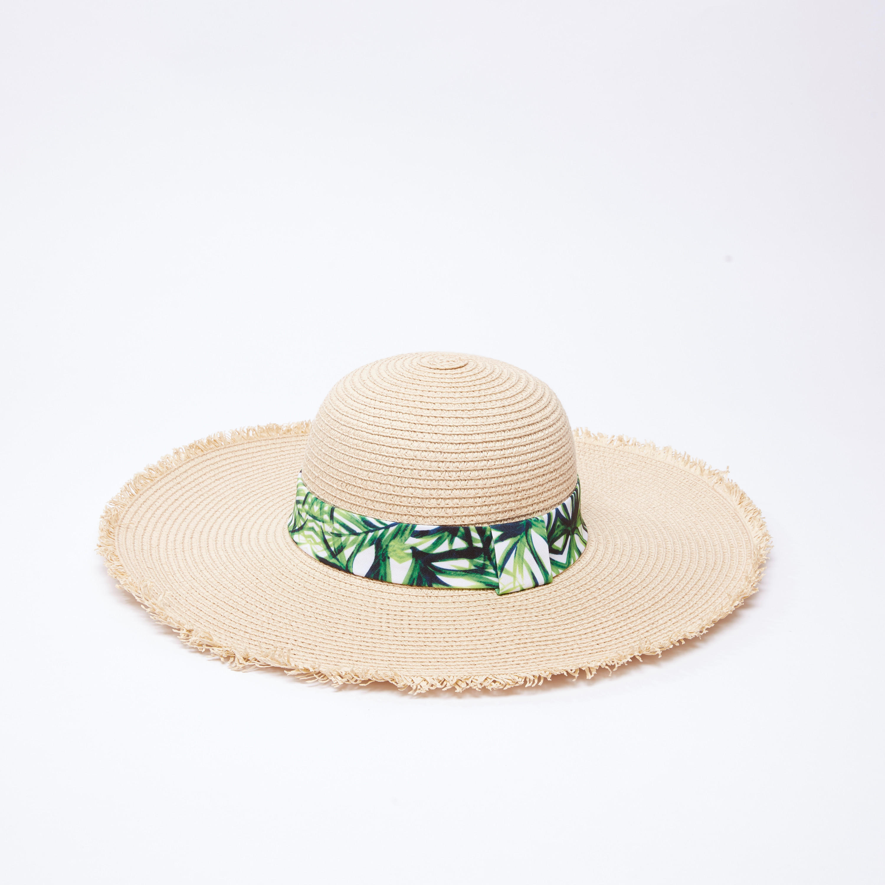 Textured Hat with Printed Strap-women-clothingaccessories-capsandhats-image-1