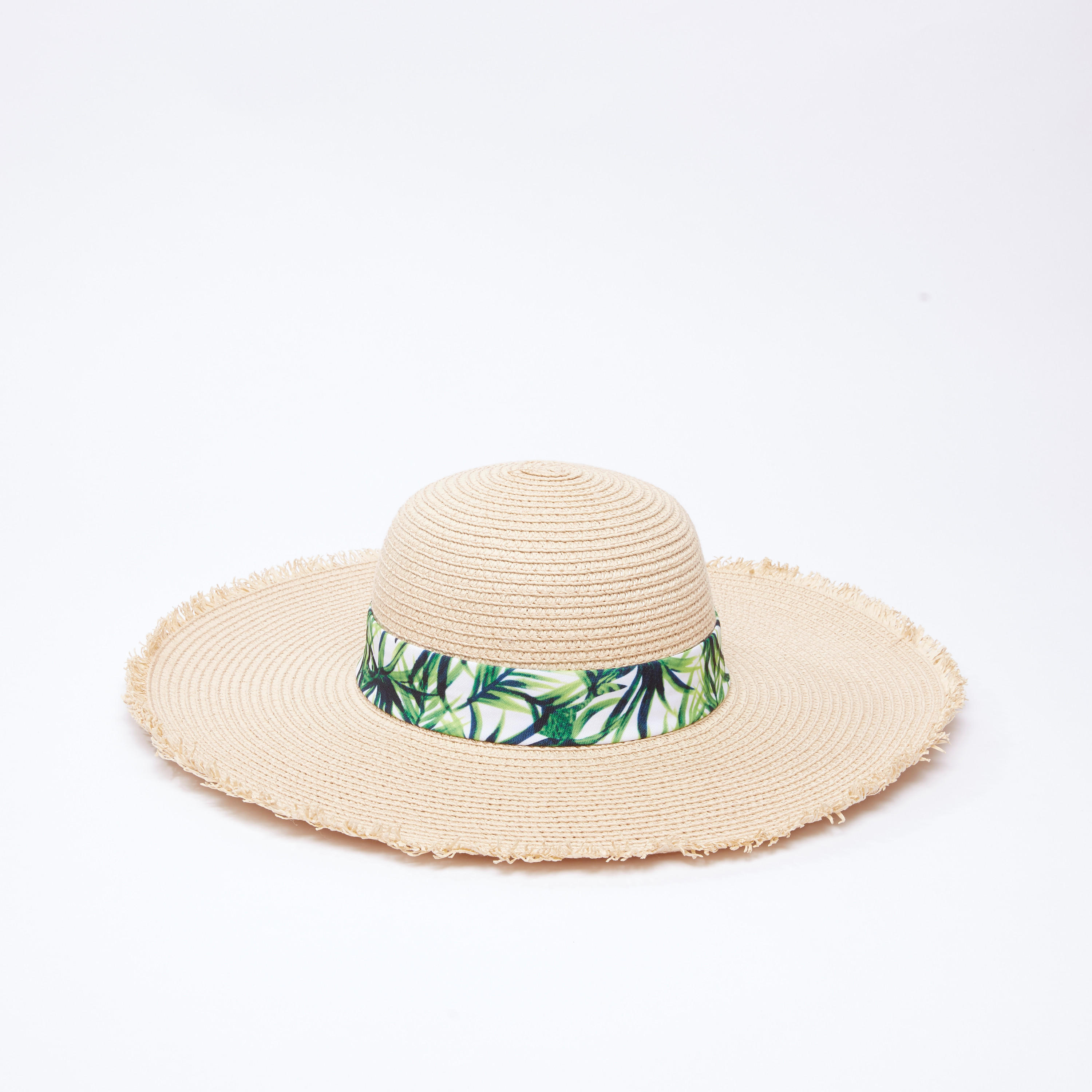 Textured Hat with Printed Strap-women-clothingaccessories-capsandhats-image-3
