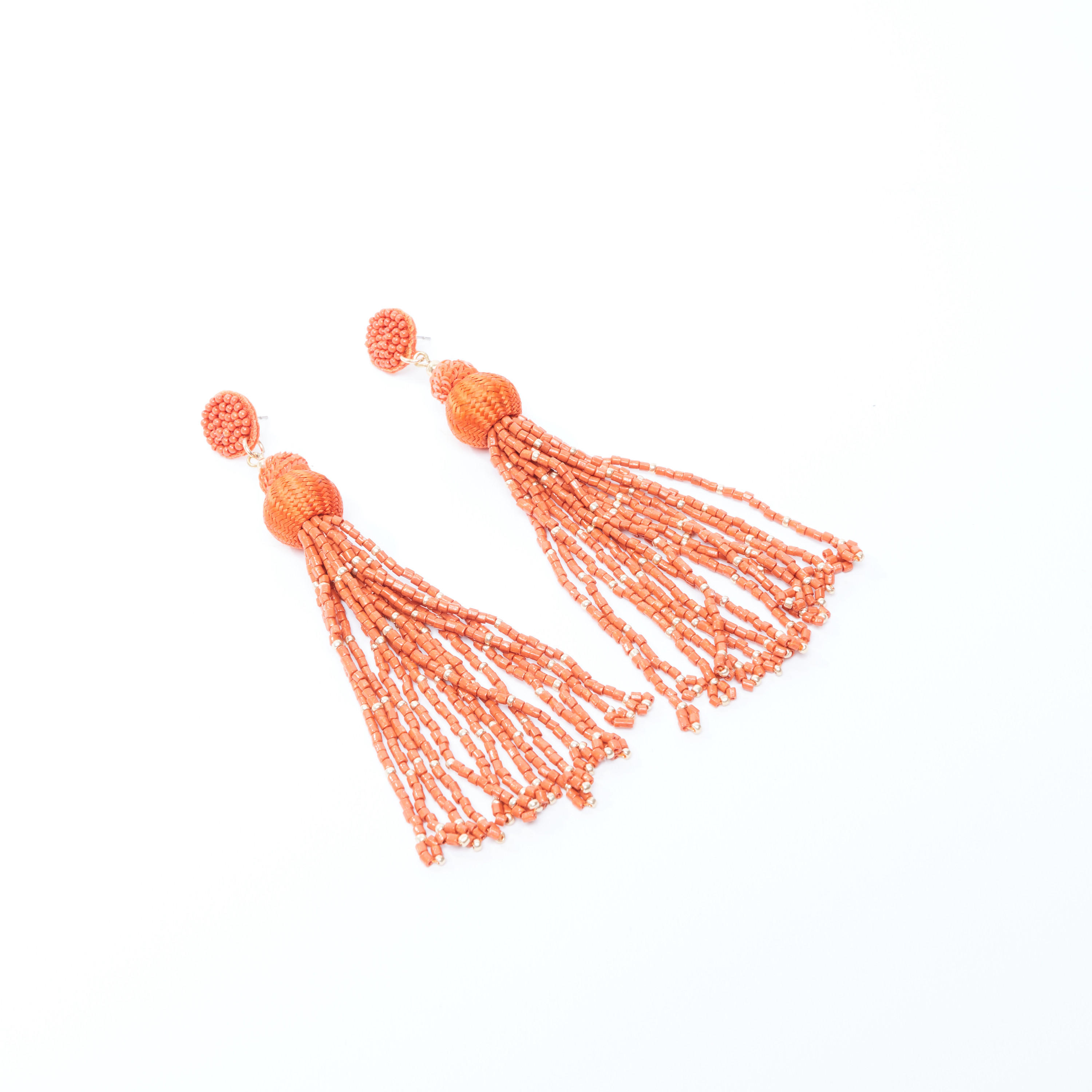 Beaded Dangling Earrings with Pushback Closure-women-watchesandjewellery-jewellery-earrings-image-1