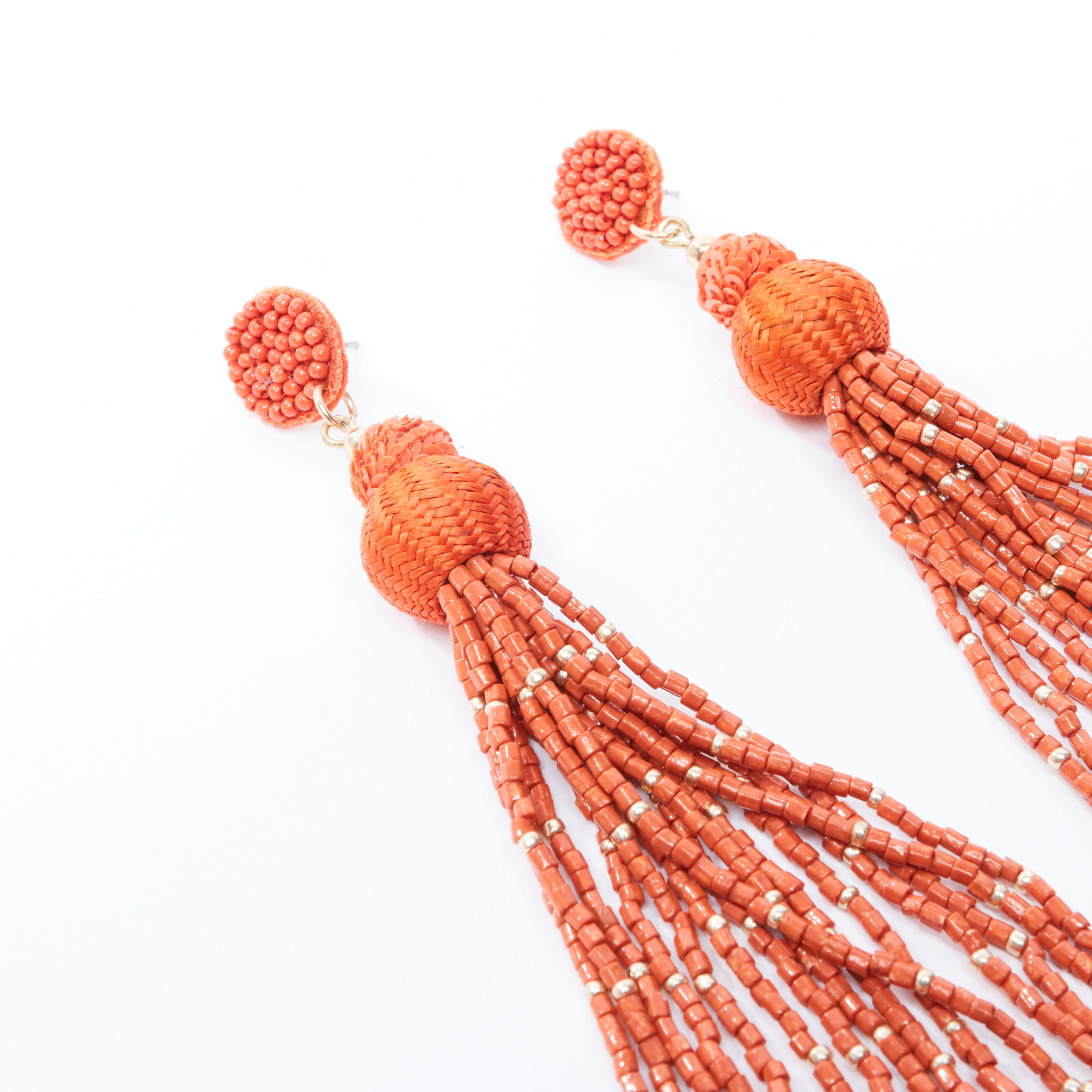 Beaded Dangling Earrings with Pushback Closure-women-watchesandjewellery-jewellery-earrings-image-3