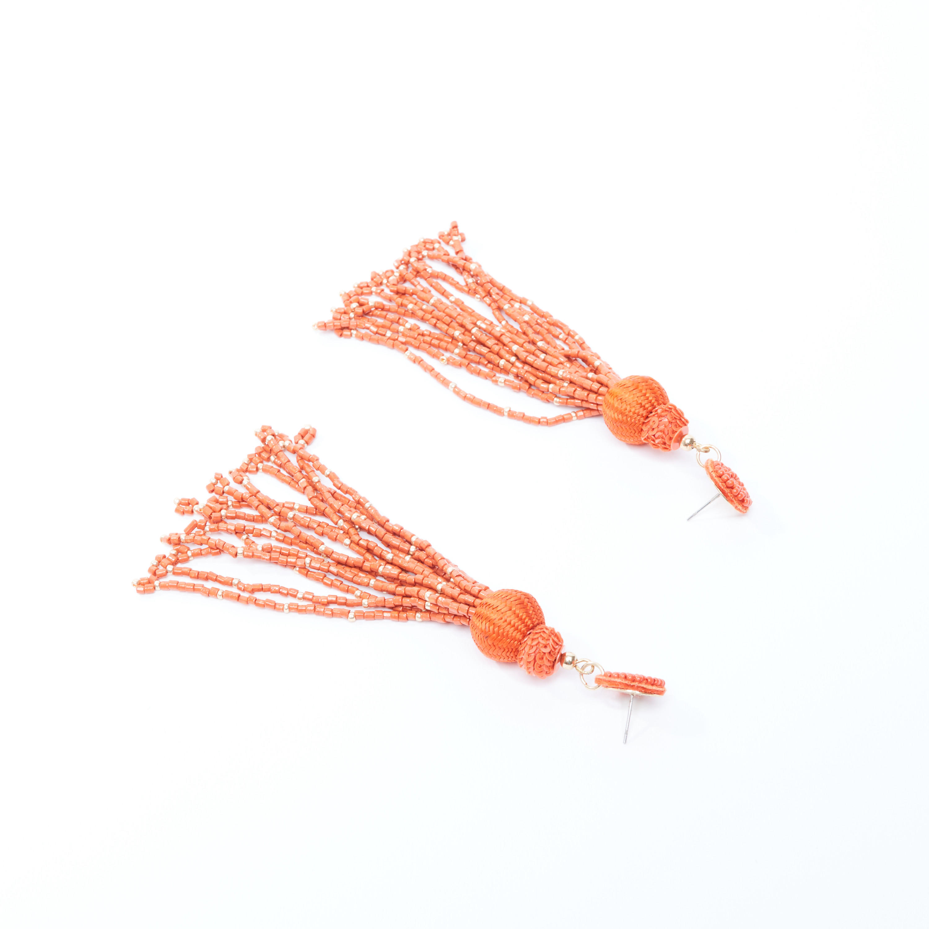 Beaded Dangling Earrings with Pushback Closure-women-watchesandjewellery-jewellery-earrings-image-4