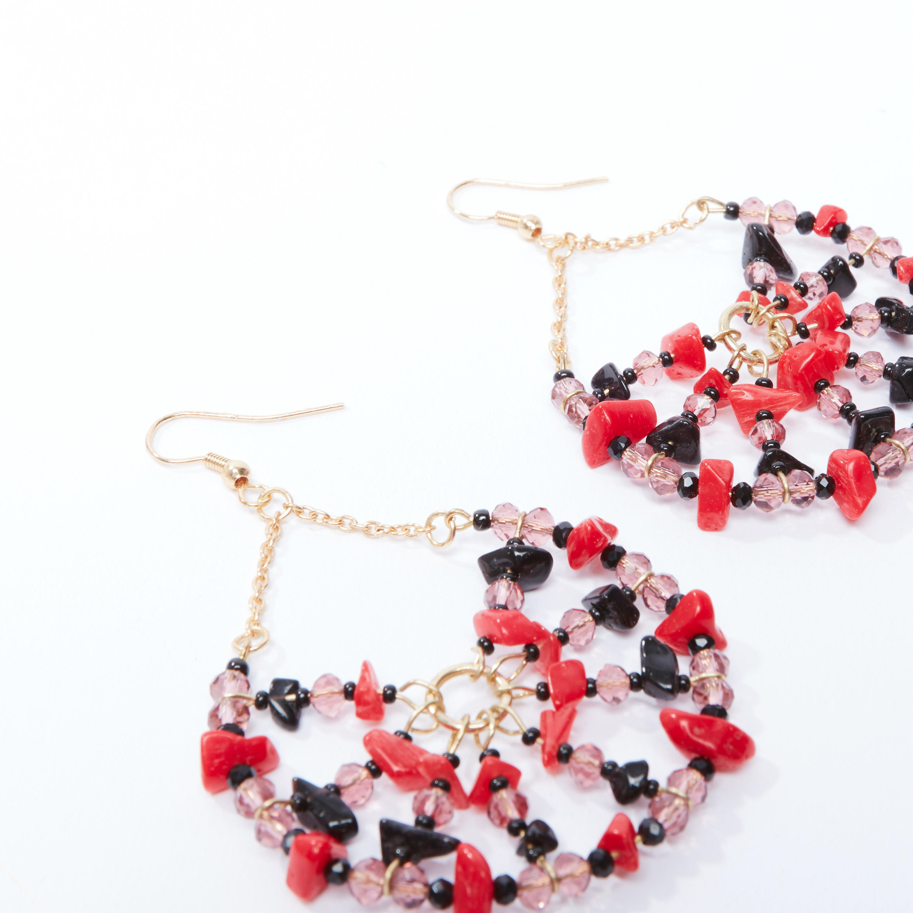 أقراط متدلية مزينة بالخرز بخطّاف إغلاق-women-watchesandjewellery-jewellery-earrings-image-1