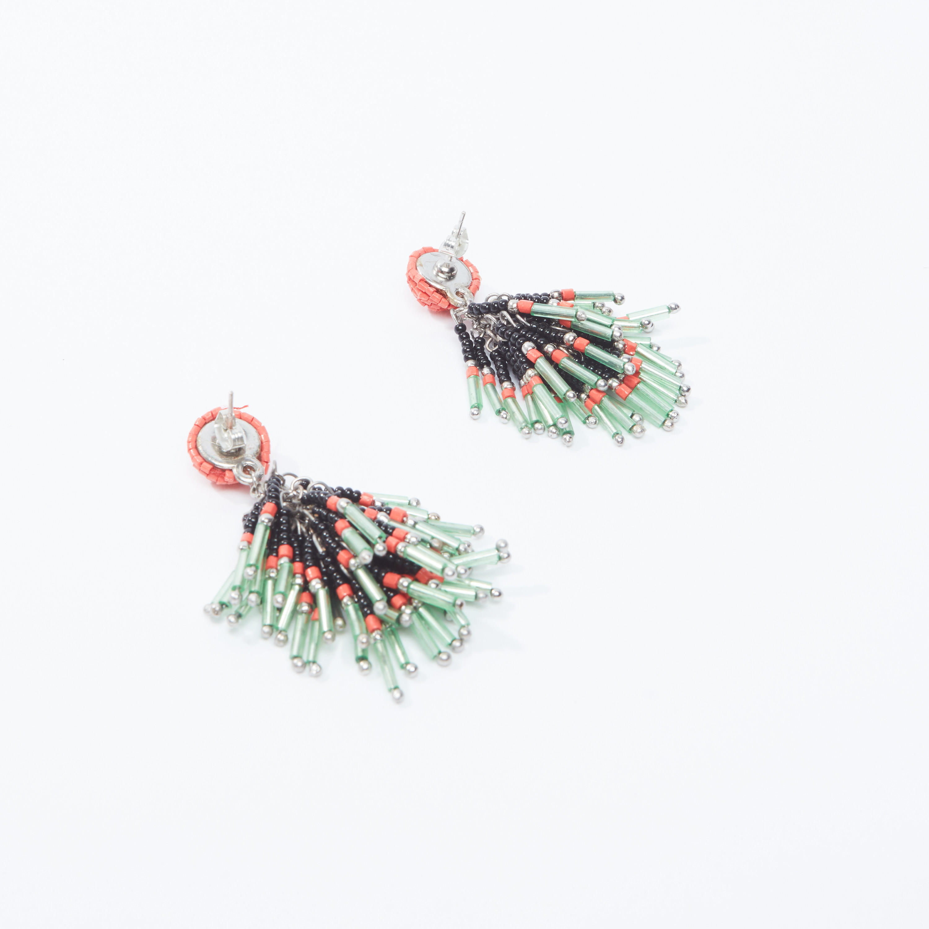 Beaded Dangling Earrings with Pushback Closure-women-watchesandjewellery-jewellery-earrings-image-3