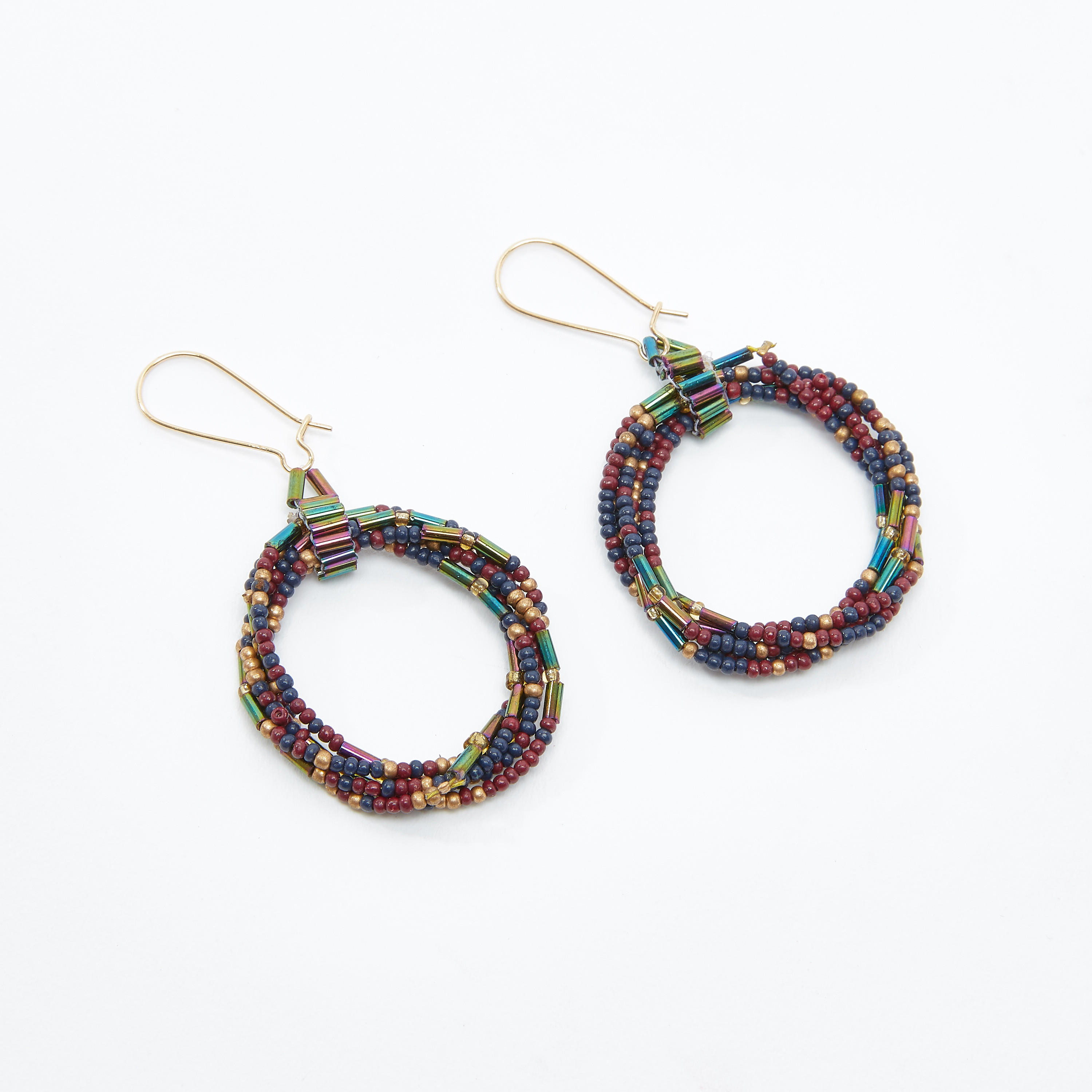 أقراط متدلية مزينة بالخرز بخطّاف إغلاق-women-watchesandjewellery-jewellery-earrings-image-1