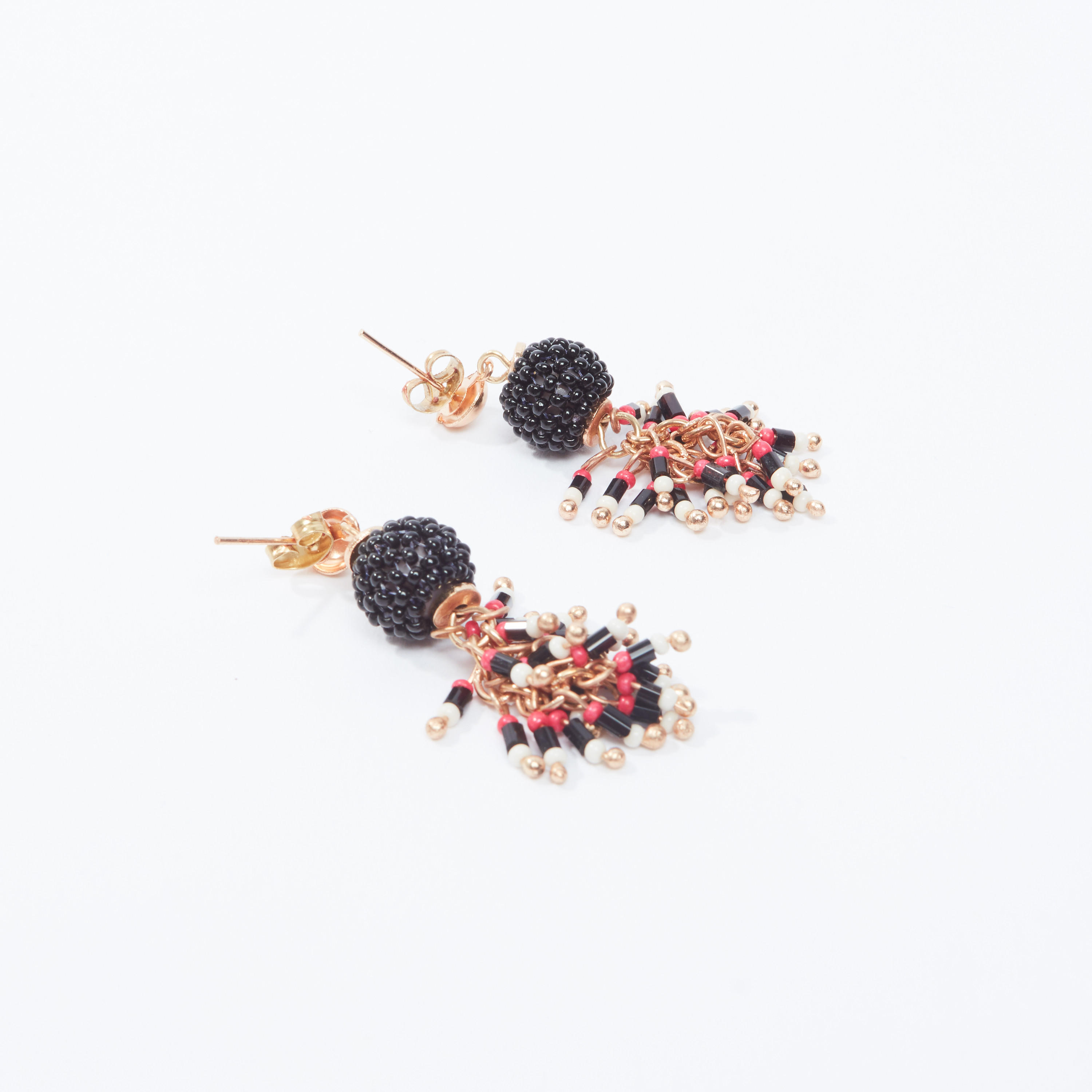 Beaded Dangling Earrings with Pushback Closure-women-watchesandjewellery-jewellery-earrings-image-3