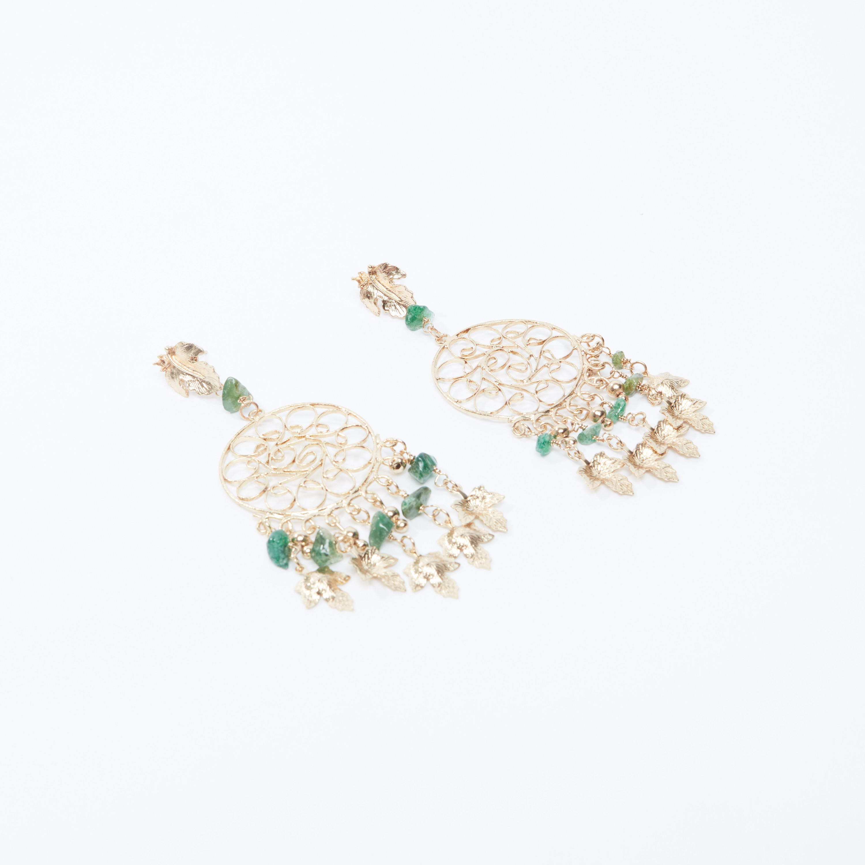 Embellished Dangling Earrings with Pushback Closure-women-watchesandjewellery-jewellery-earrings-image-1