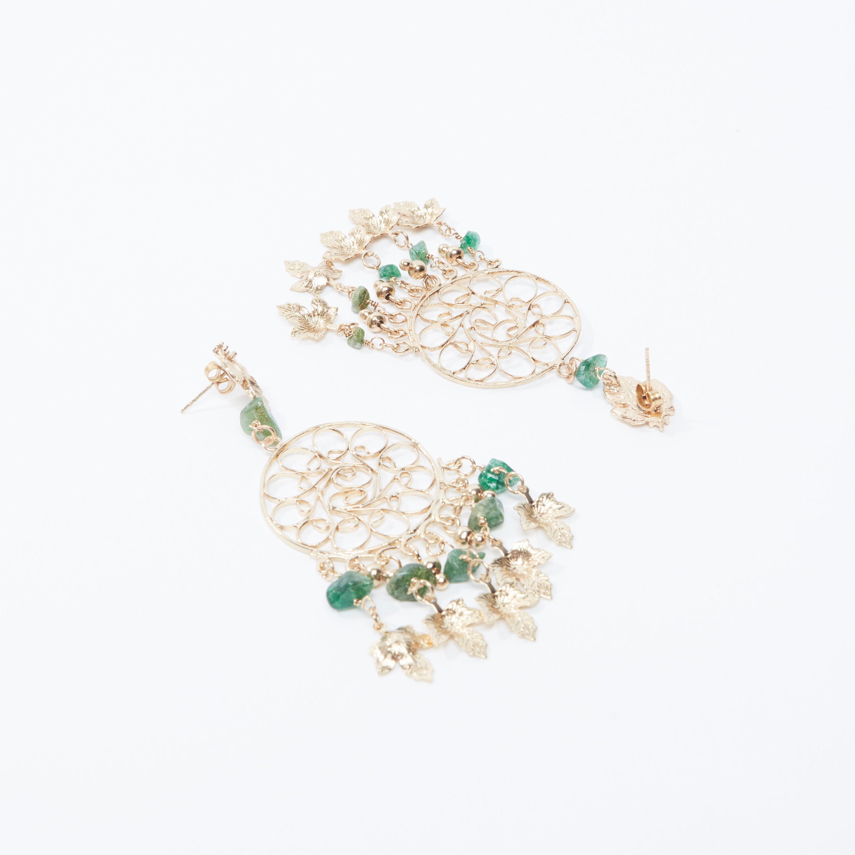 Embellished Dangling Earrings with Pushback Closure-women-watchesandjewellery-jewellery-earrings-image-3