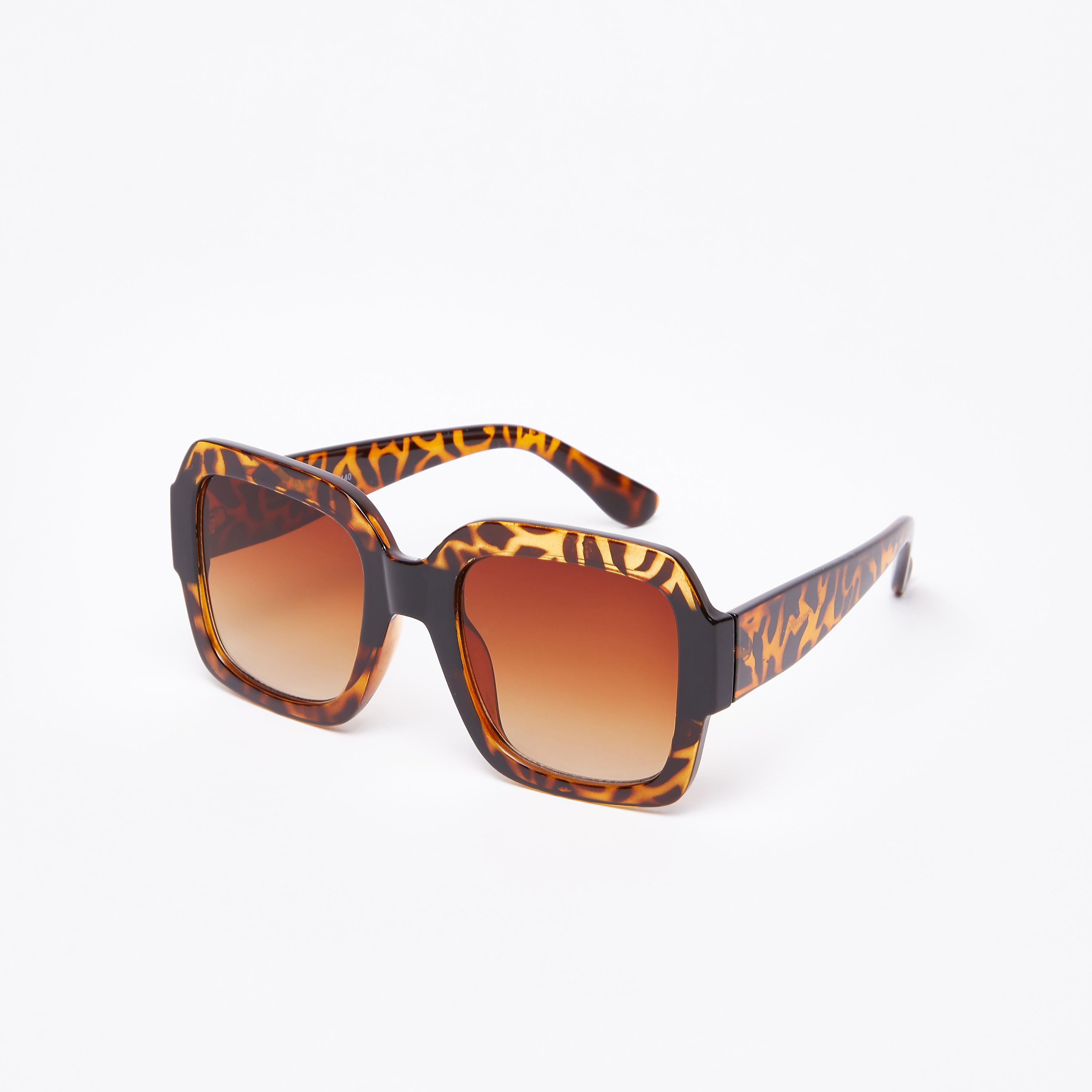 نظارة شمسية بإطار كامل وطبعات حيوانات-women-sunglasses-image-1