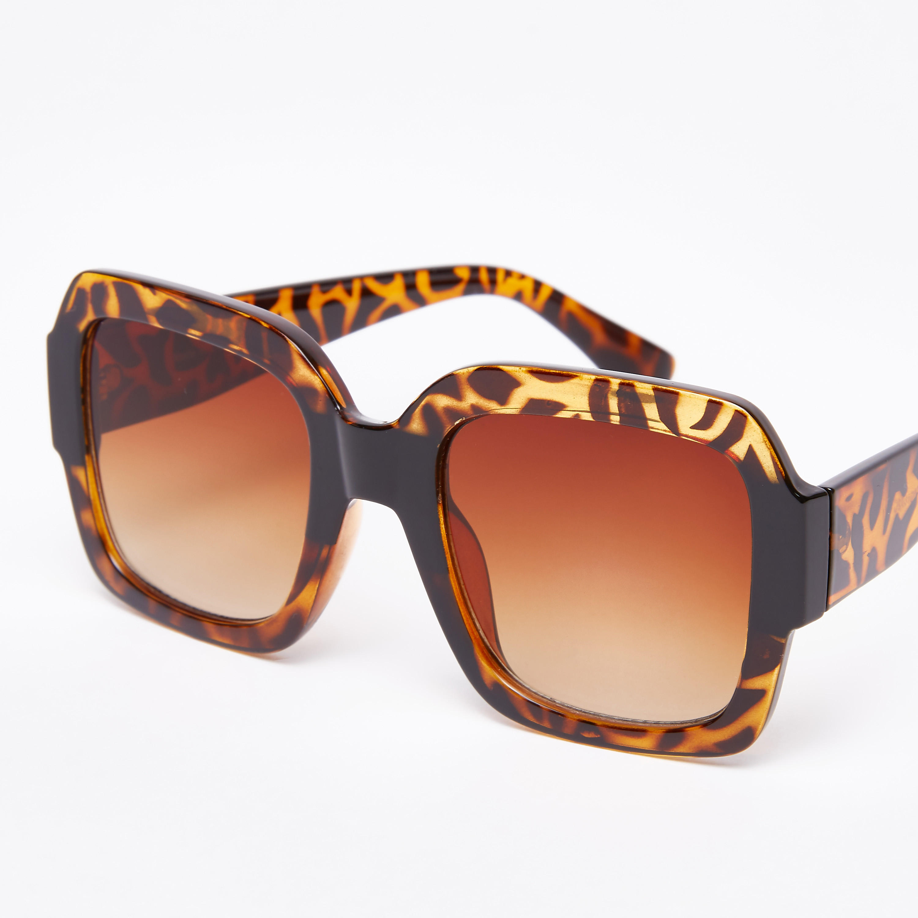 نظارة شمسية بإطار كامل وطبعات حيوانات-women-sunglasses-image-3