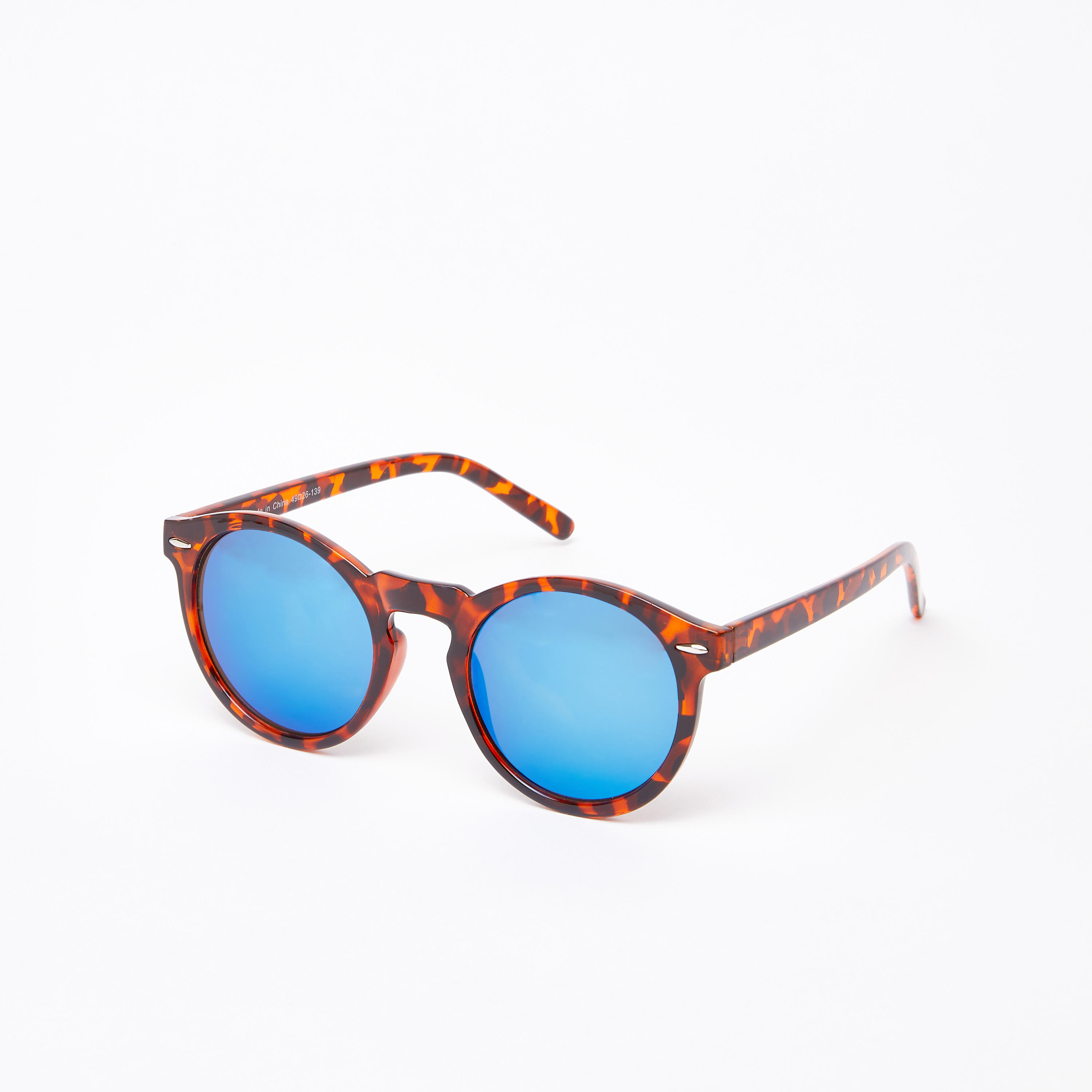 Full Rim Animal Print Round Sunglasses-women-sunglasses-image-1