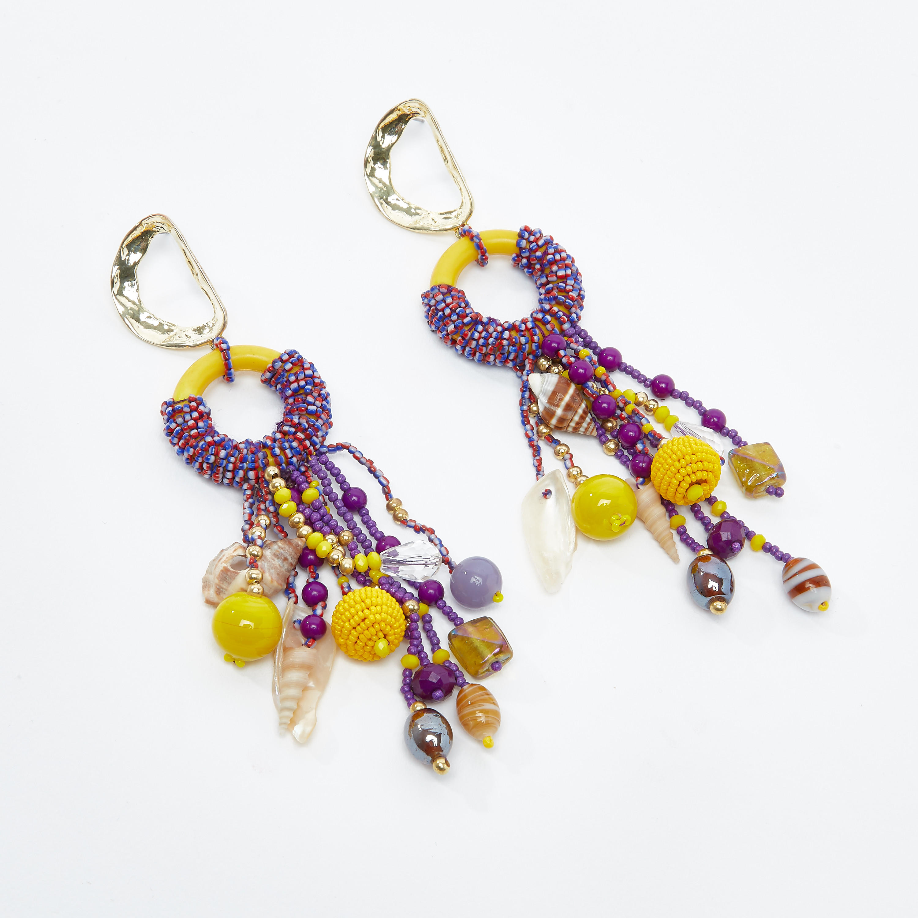 أقراط بدلّاية مزينة بمكبس إغلاق-women-watchesandjewellery-jewellery-earrings-image-4