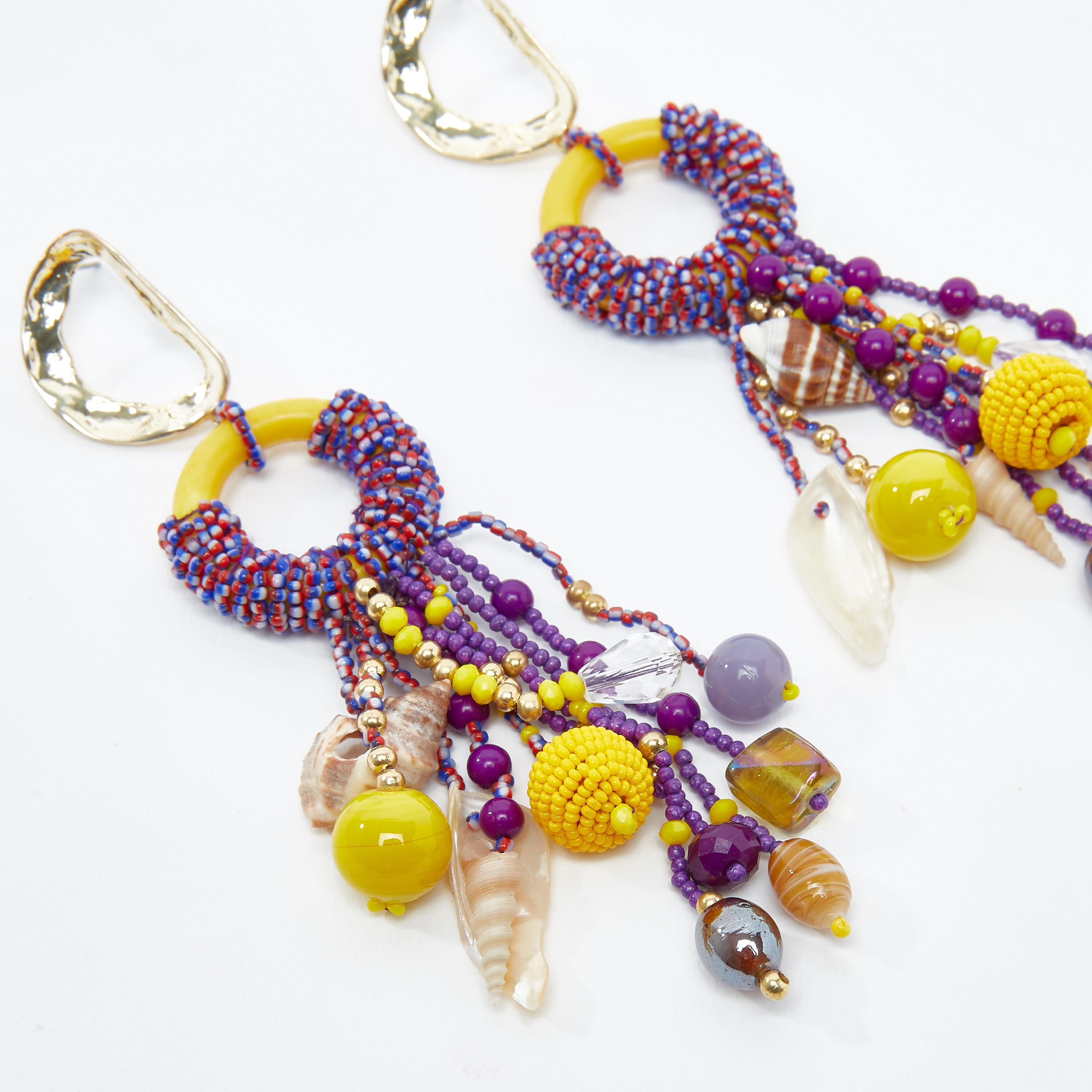 أقراط بدلّاية مزينة بمكبس إغلاق-women-watchesandjewellery-jewellery-earrings-image-2
