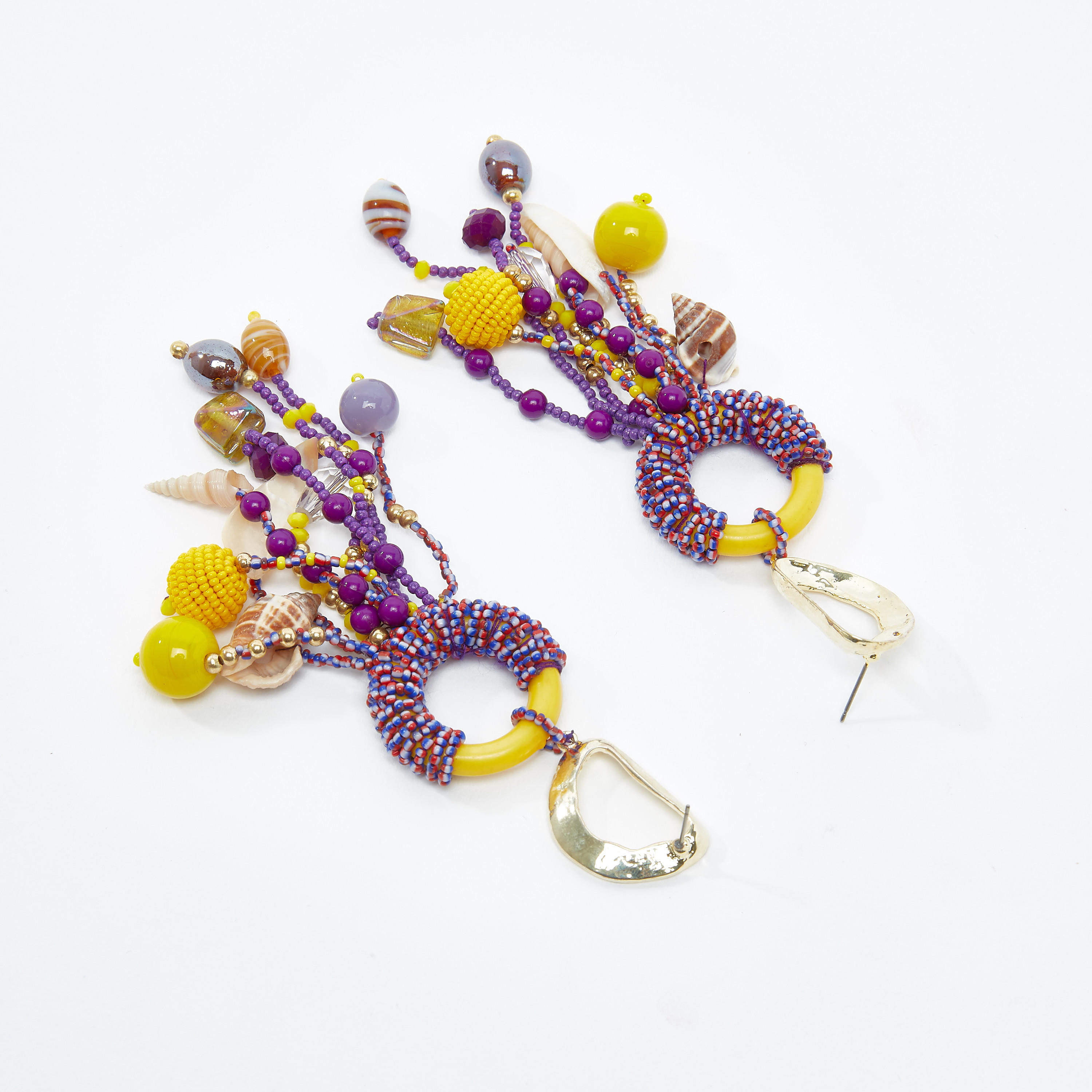أقراط بدلّاية مزينة بمكبس إغلاق-women-watchesandjewellery-jewellery-earrings-image-1