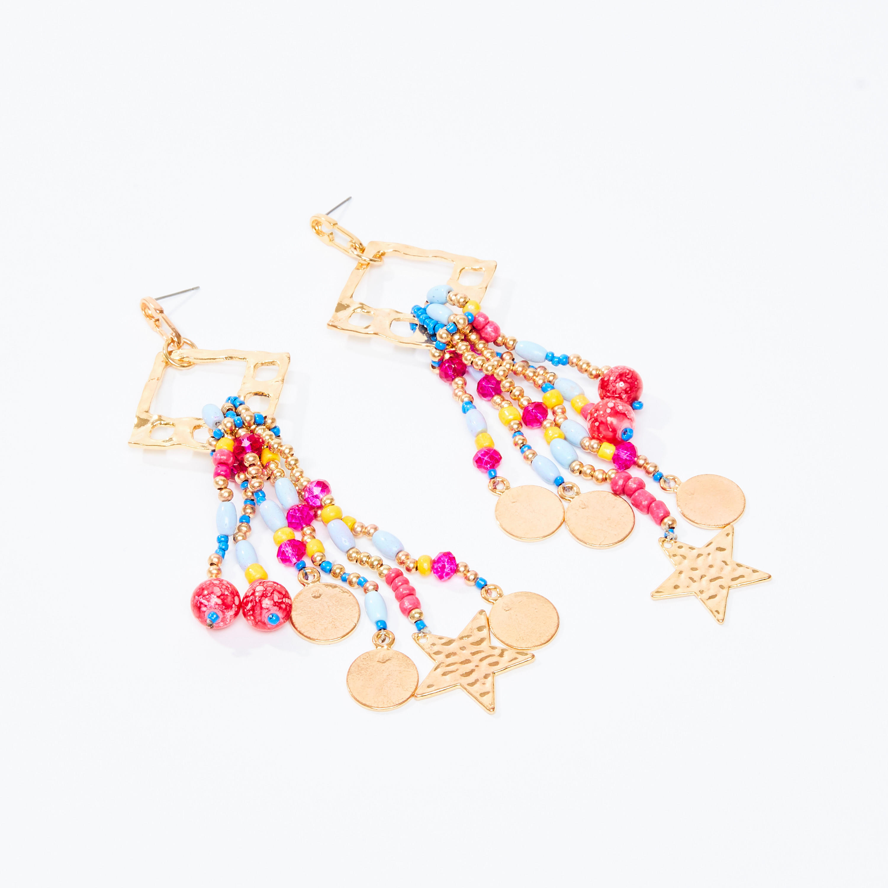 أقراط بدلّاية مزينة بمكبس إغلاق-women-watchesandjewellery-jewellery-earrings-image-3