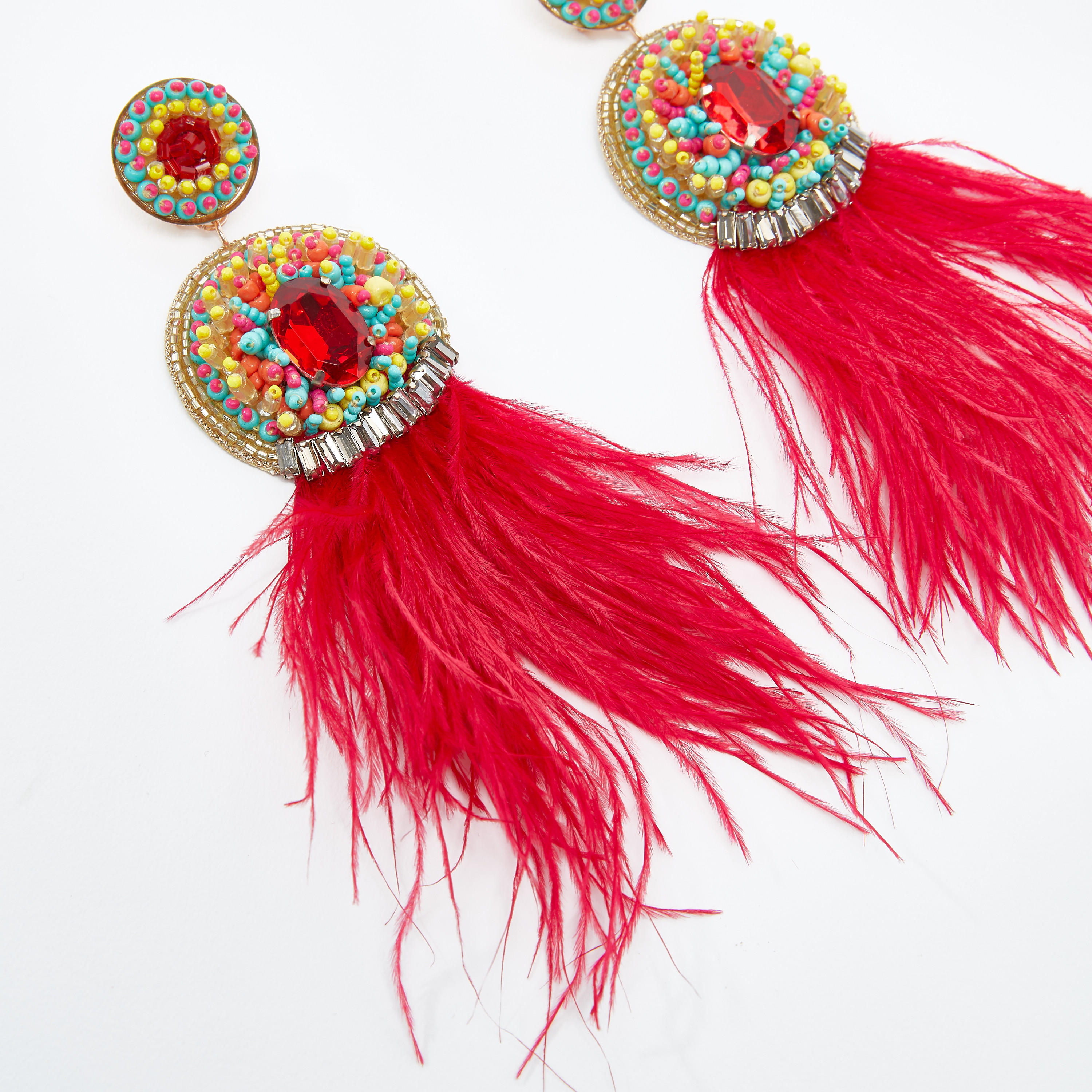 أقراط بدلّاية مزينة بمكبس إغلاق-women-watchesandjewellery-jewellery-earrings-image-3