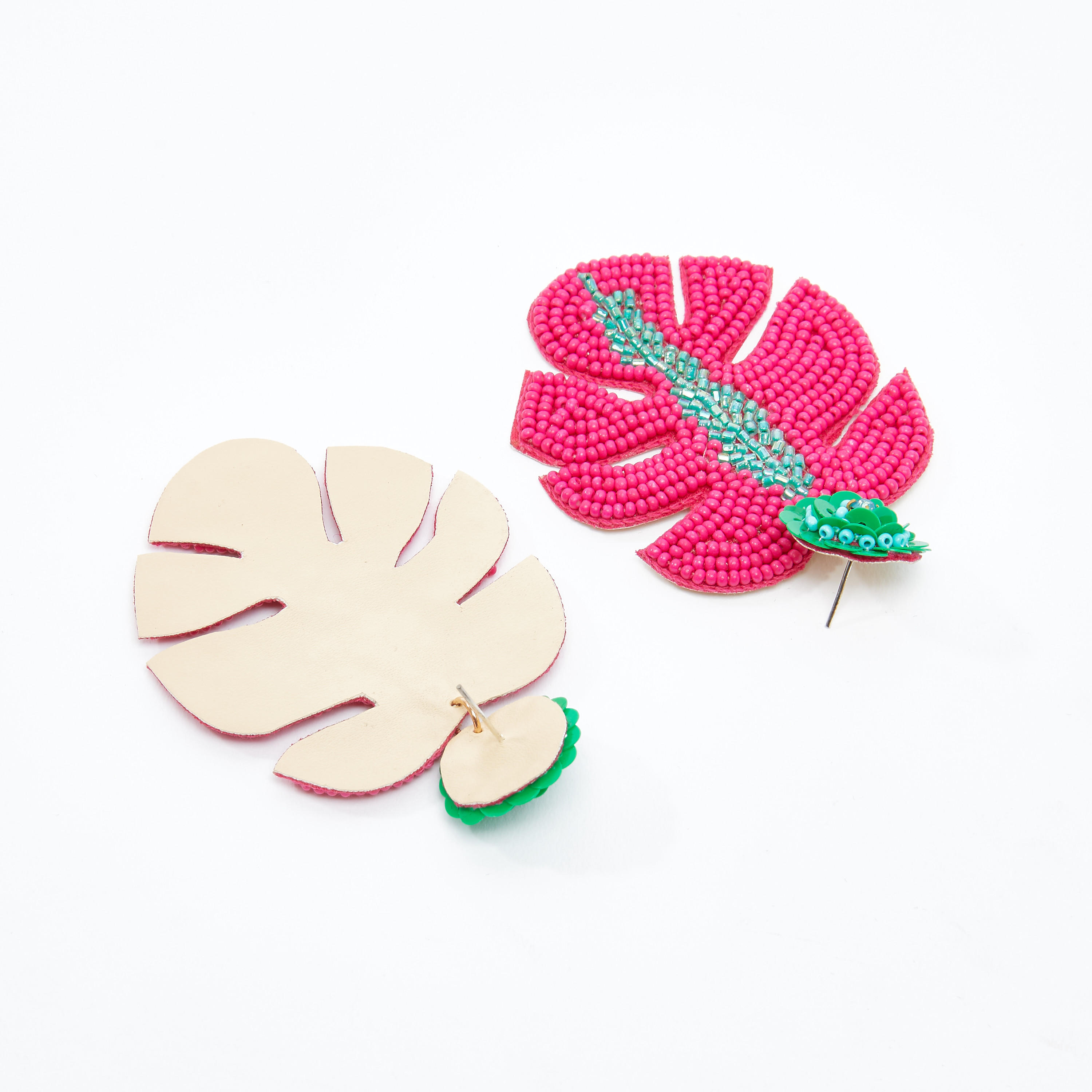 Beaded Dangling Earrings with Pushback Closure-women-watchesandjewellery-jewellery-earrings-image-4