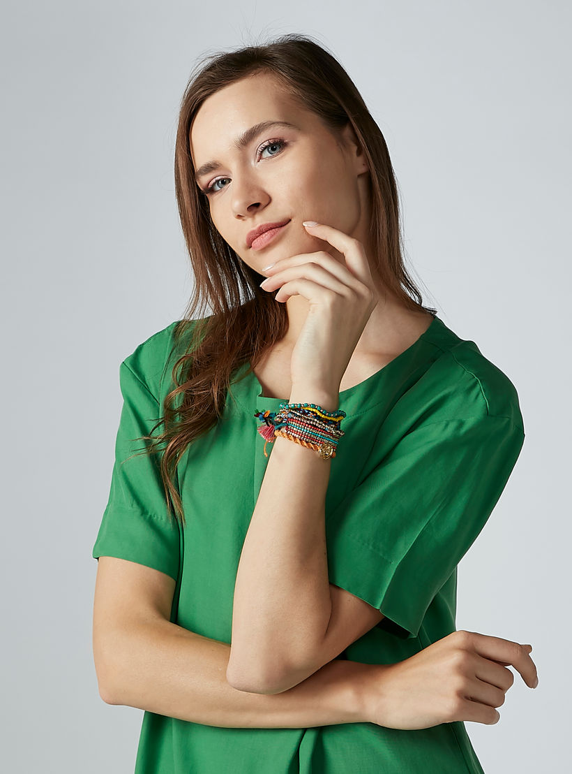 أساور خرز بشرّابات - طقم من 7 قطع-women-watchesandjewellery-jewellery-banglesandbracelets-image-2