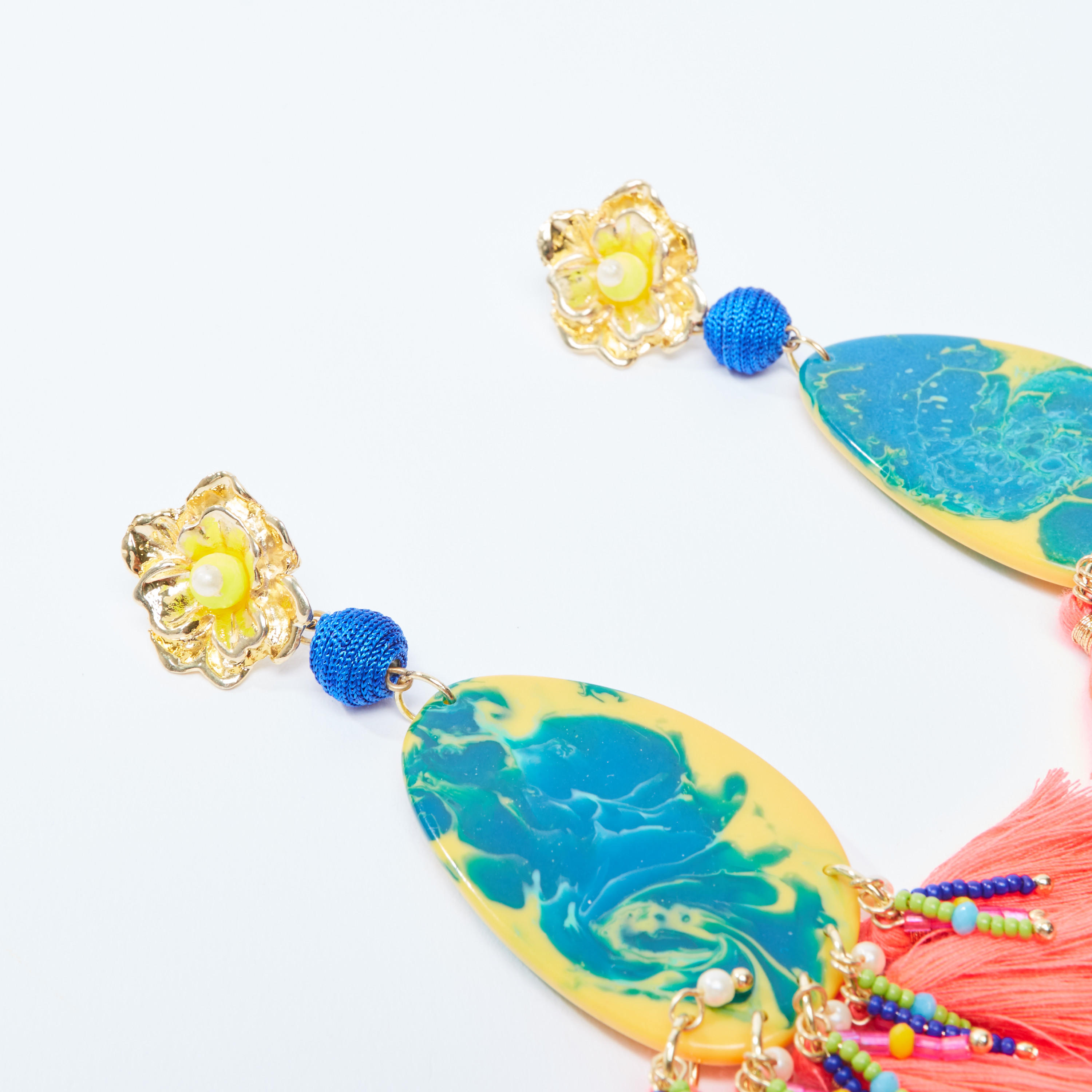 أقراط خرز بشرّابات ومكبس إغلاق-women-watchesandjewellery-jewellery-earrings-image-3