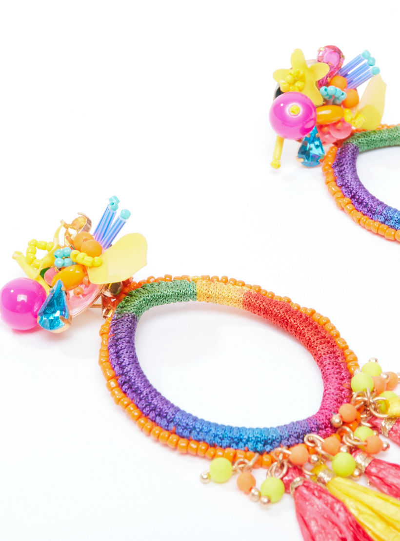 أقراط بدلّاية مزينة بمكبس إغلاق-women-watchesandjewellery-jewellery-earrings-image-2