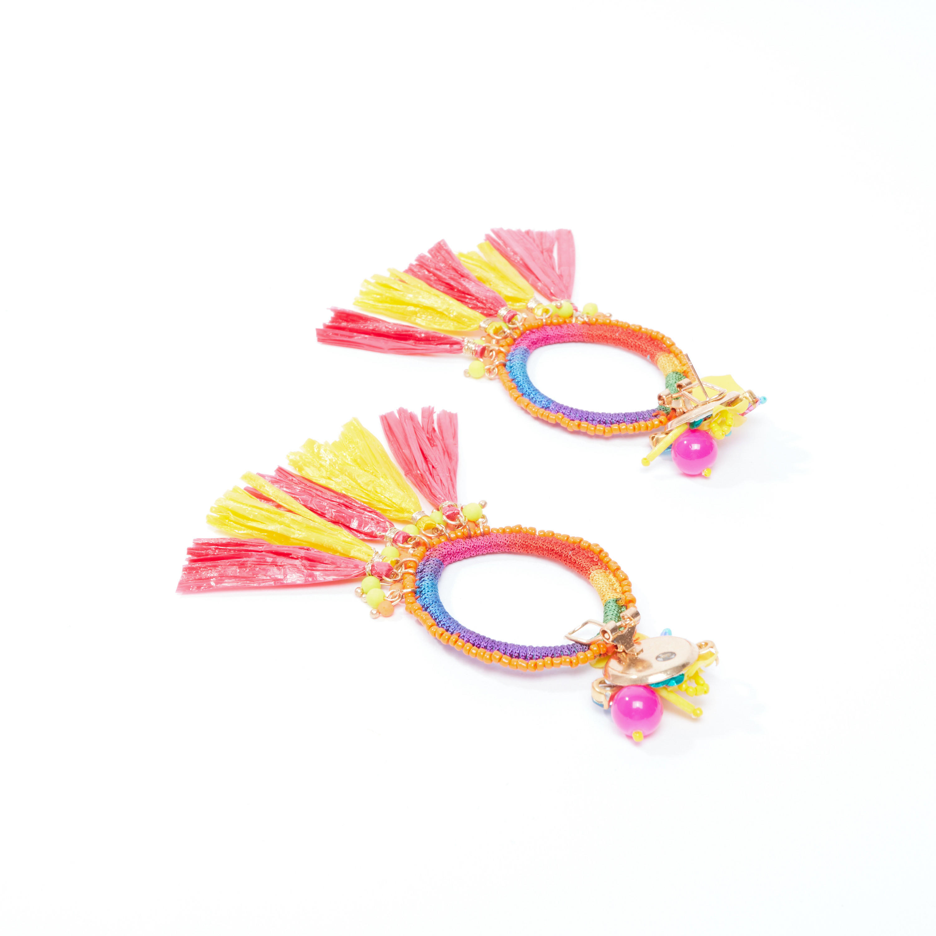 أقراط بدلّاية مزينة بمكبس إغلاق-women-watchesandjewellery-jewellery-earrings-image-1