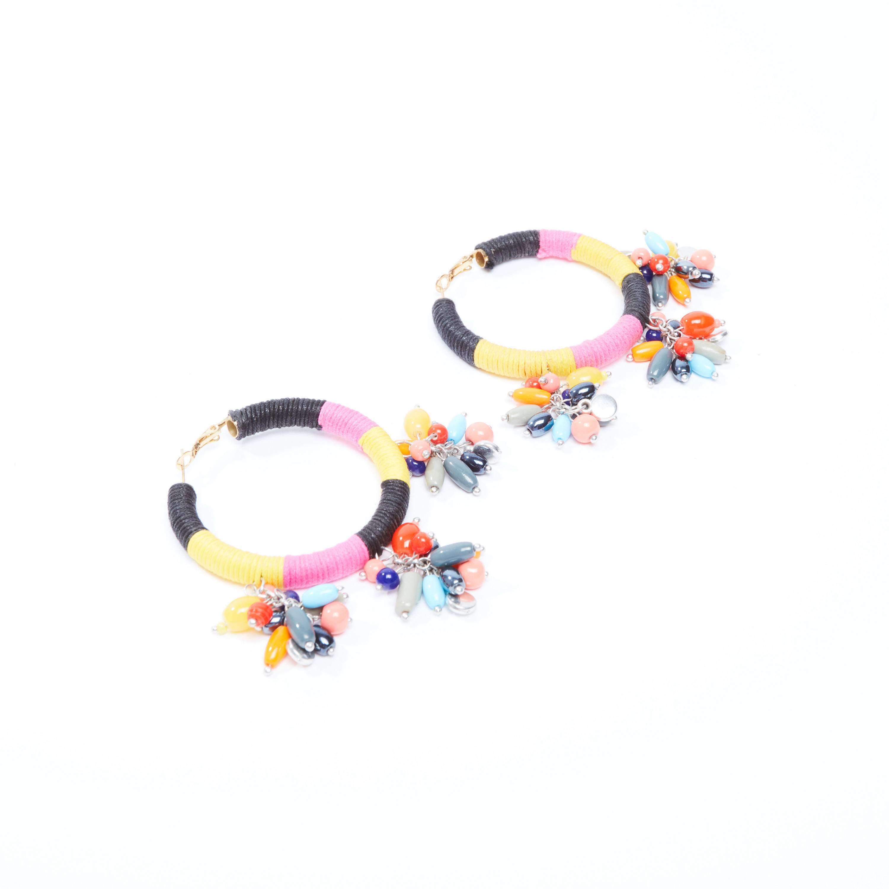 Embellished Dangling Earrings with Hinged Hoop-women-watchesandjewellery-jewellery-earrings-image-1