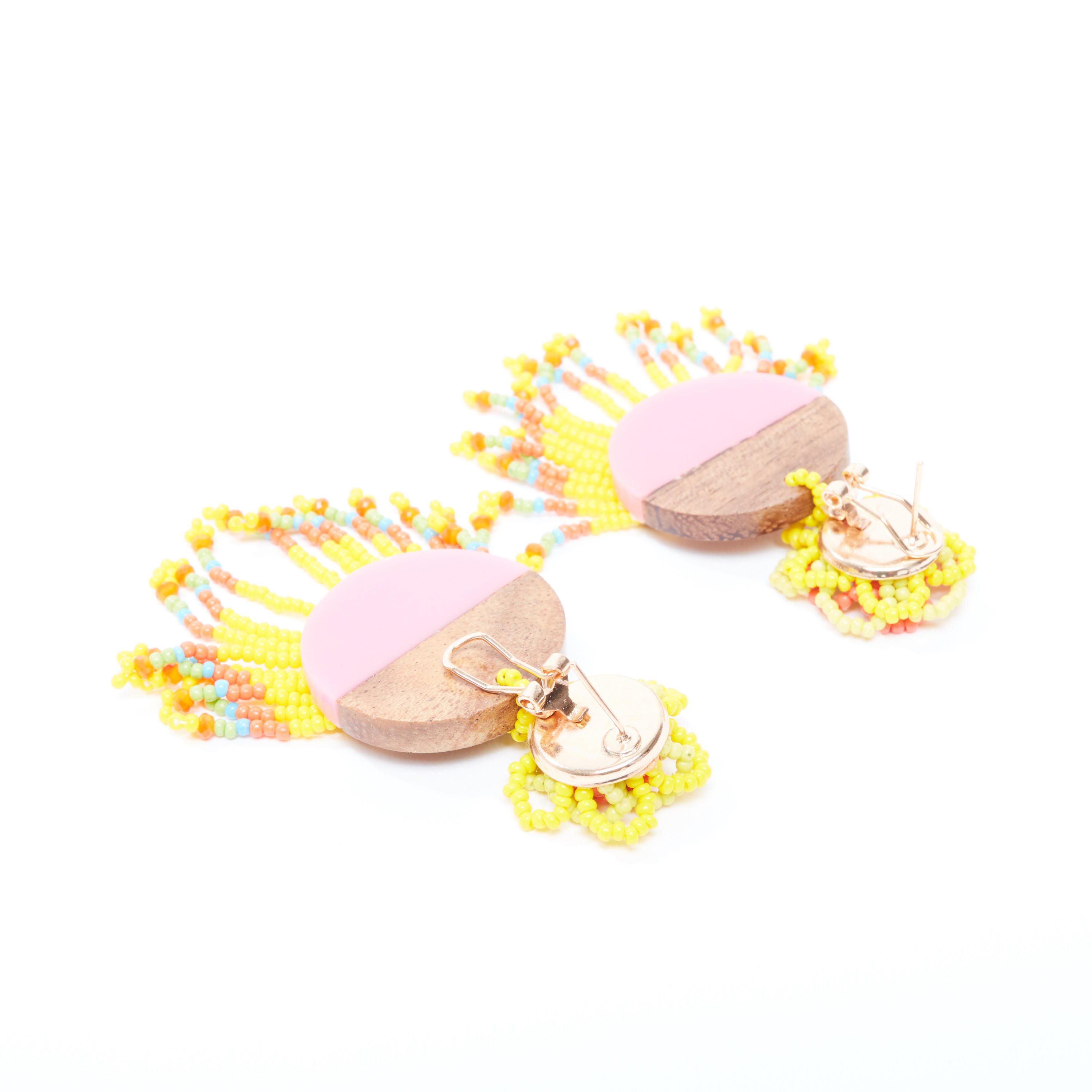 Beaded Dangling Earrings with Pushback Closure-women-watchesandjewellery-jewellery-earrings-image-4