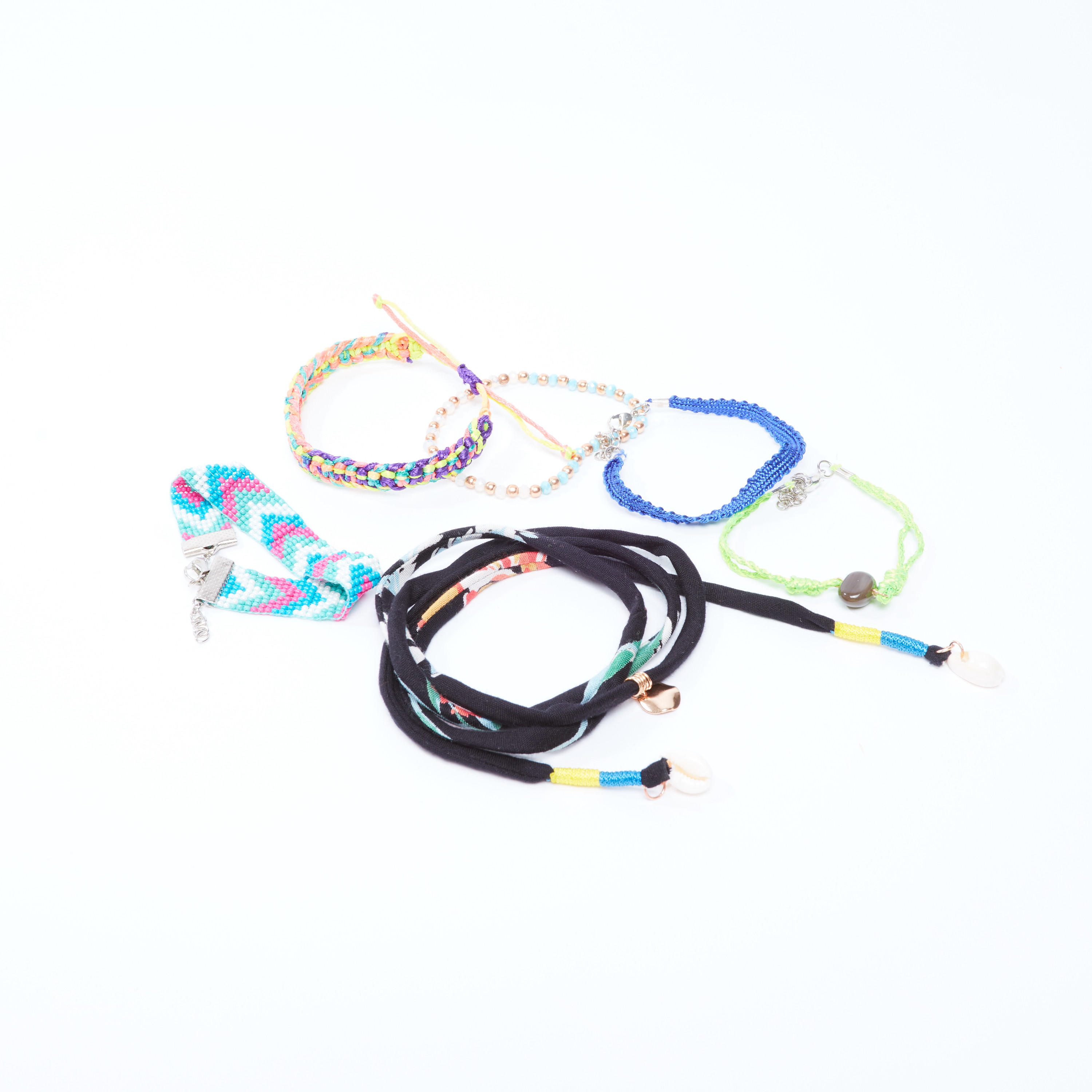 أساور مزيّنة - طقم من 6 قطع-women-watchesandjewellery-jewellery-banglesandbracelets-image-4