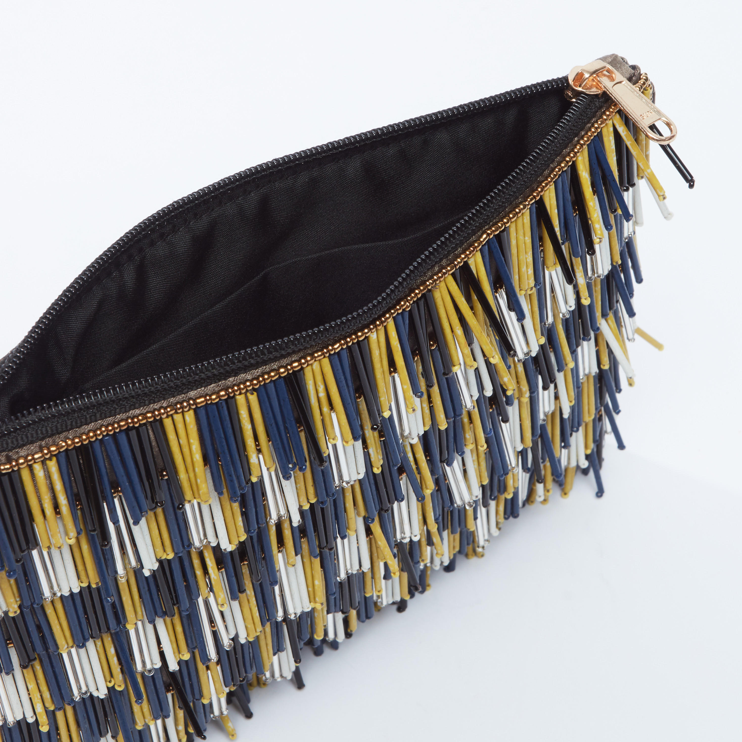 Textured Crossbody Bag with Fringe Detail and Metallic Chain-women-bagsandwallets-handbags-image-4
