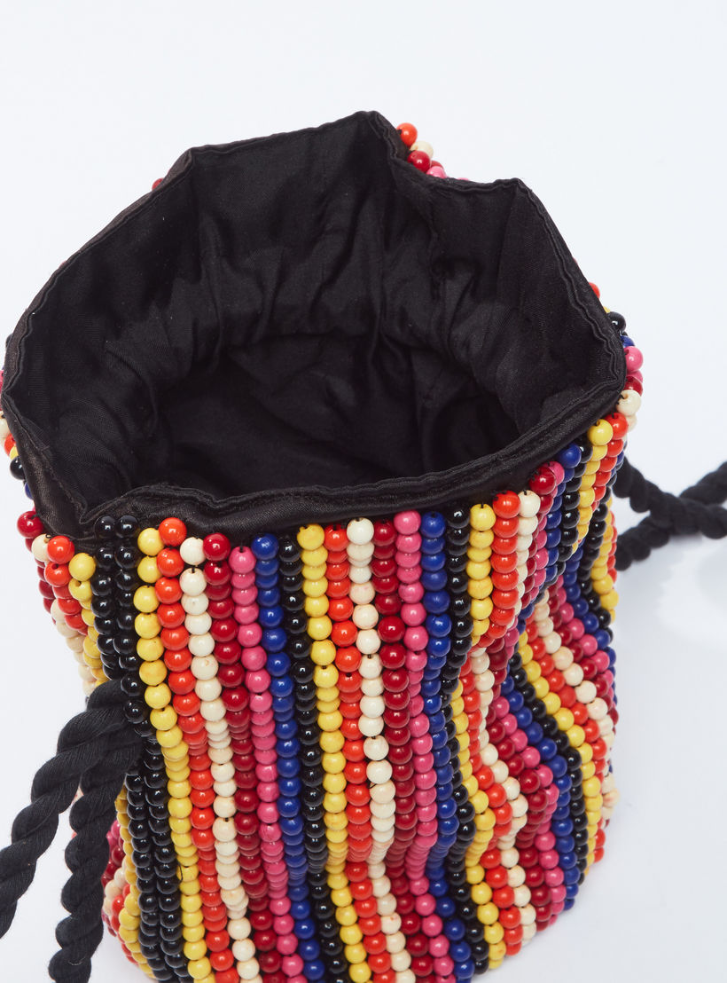 حقيبة كروس بودي خرز بحمّالات مزدوجة وتفاصيل بوم بوم-women-bagsandwallets-handbags-image-4