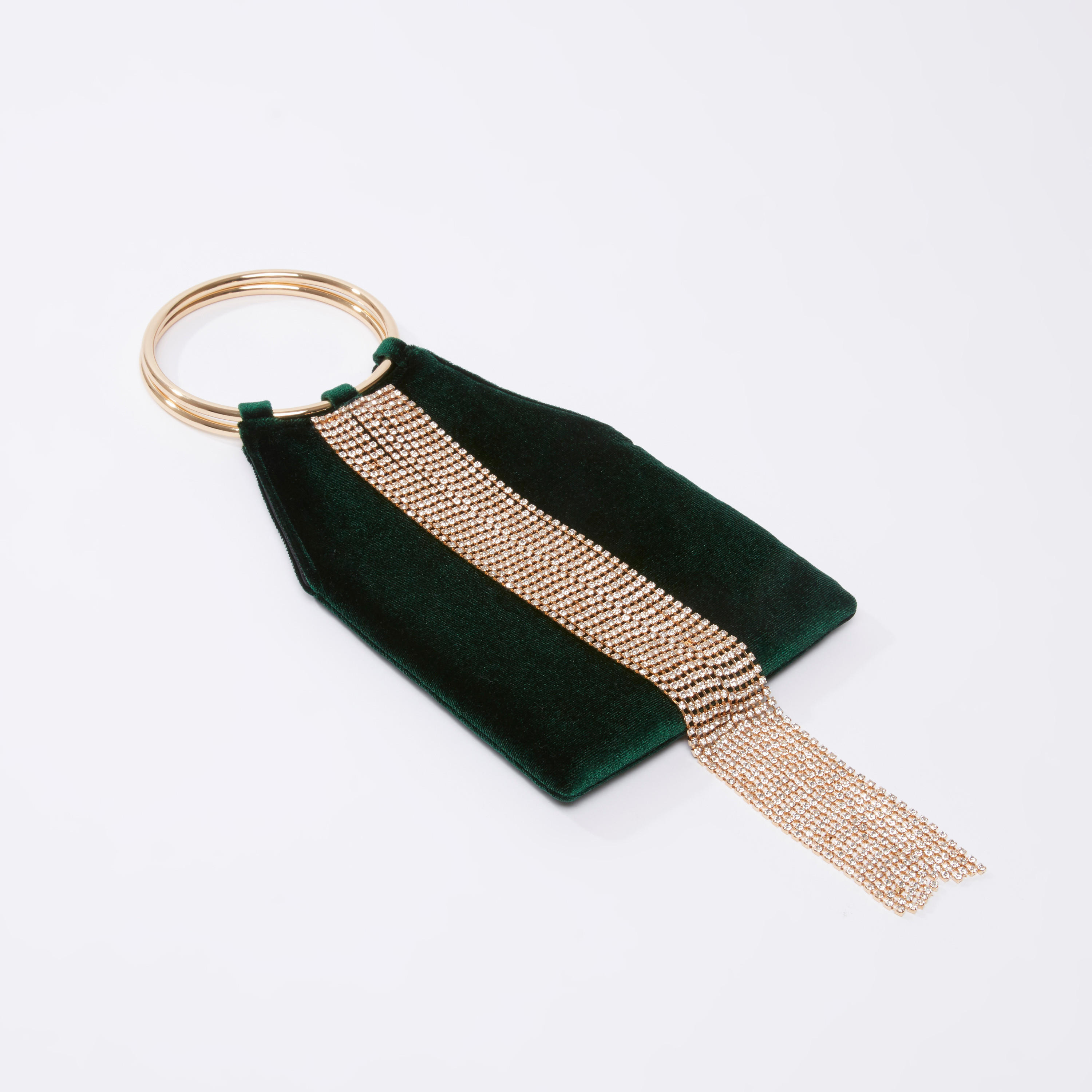 Textured Clutch with Studded Dangling Detail-women-bagsandwallets-handbags-image-1