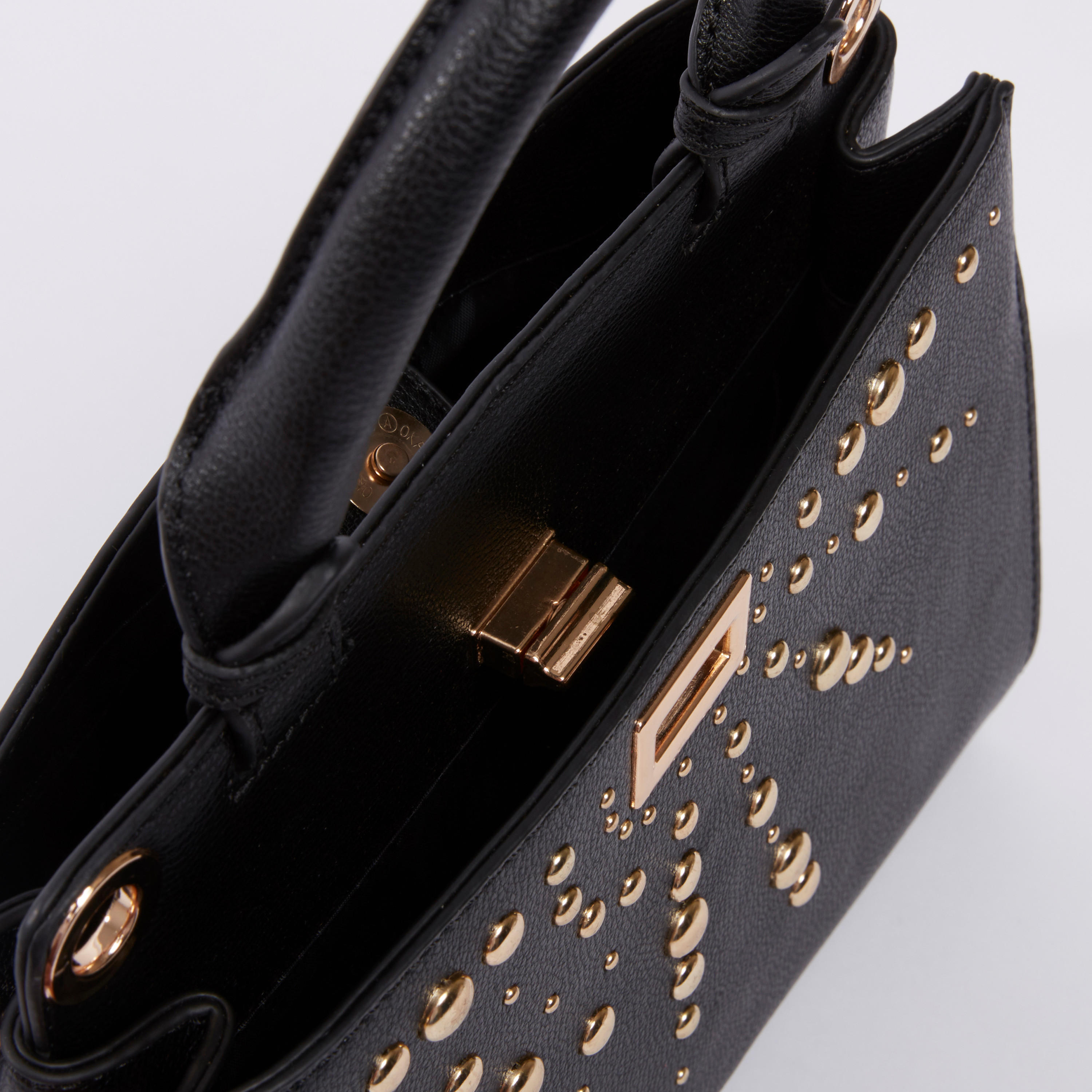 حقيبة يد بارزة الملمس بحمالة قابلة للفصل وتفاصيل مرصّعة-women-bagsandwallets-handbags-image-5