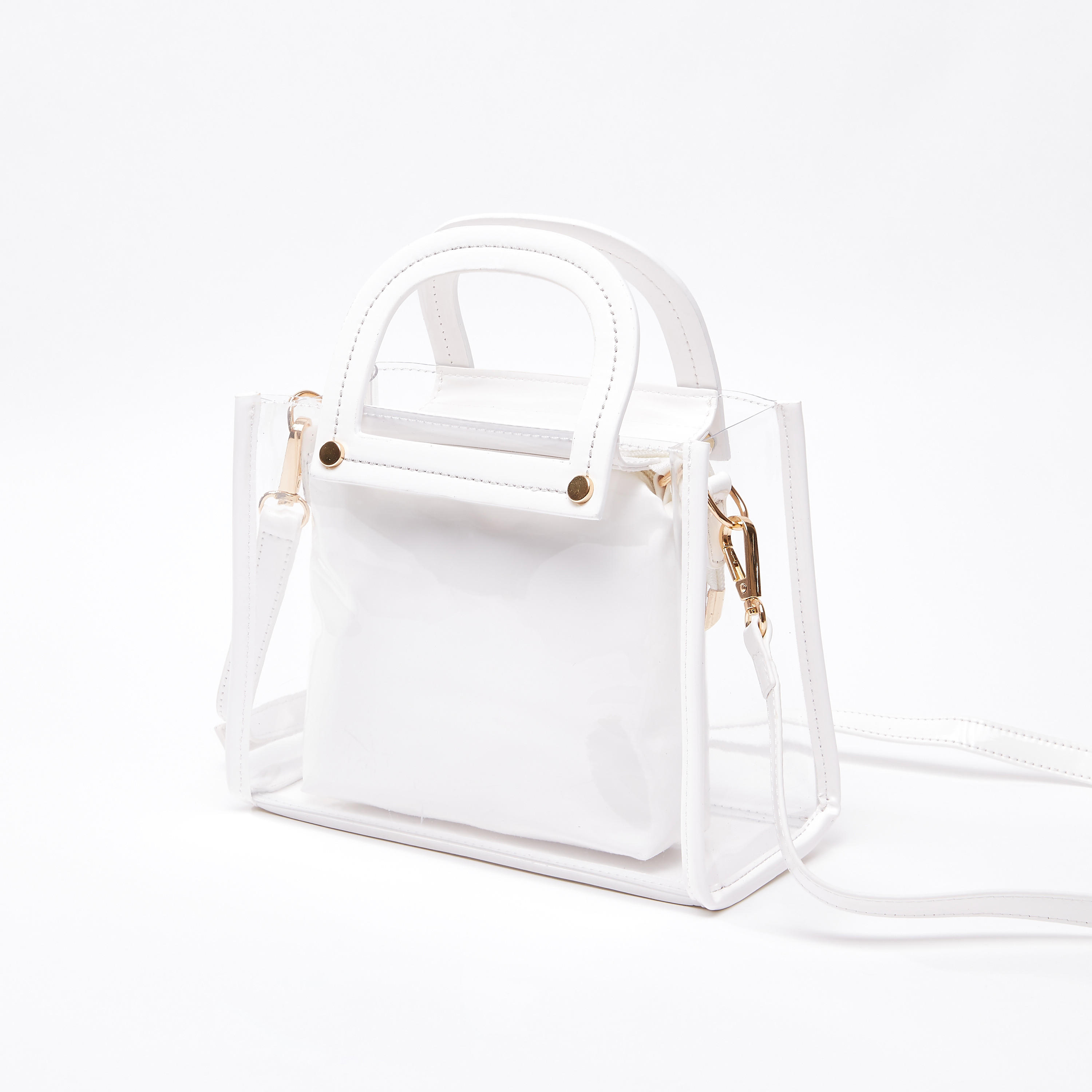 حقيبة بحمّالة شفّافة ومقابض مزدوجة وحزام قابل للفصل-women-bagsandwallets-handbags-image-5