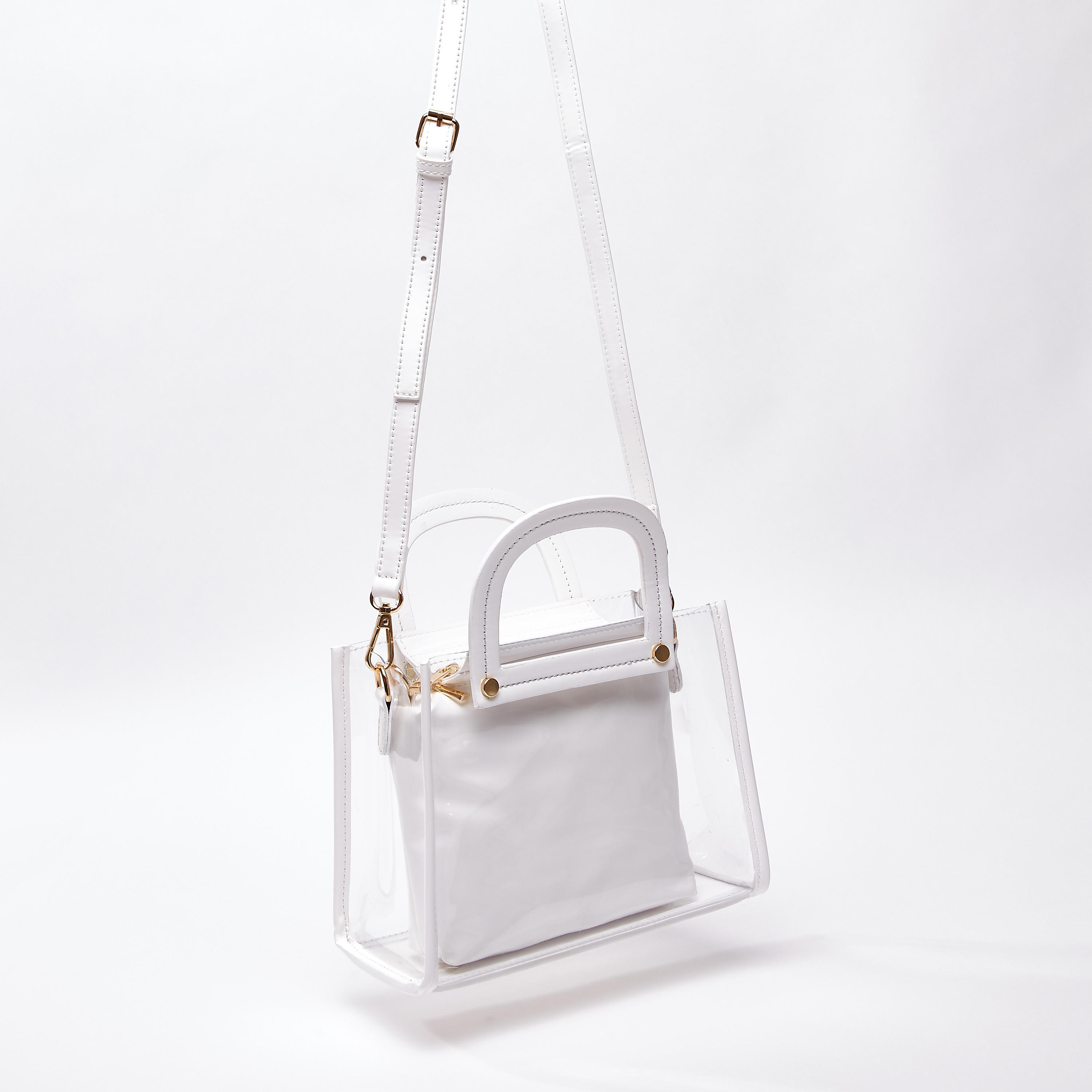 حقيبة بحمّالة شفّافة ومقابض مزدوجة وحزام قابل للفصل-women-bagsandwallets-handbags-image-3