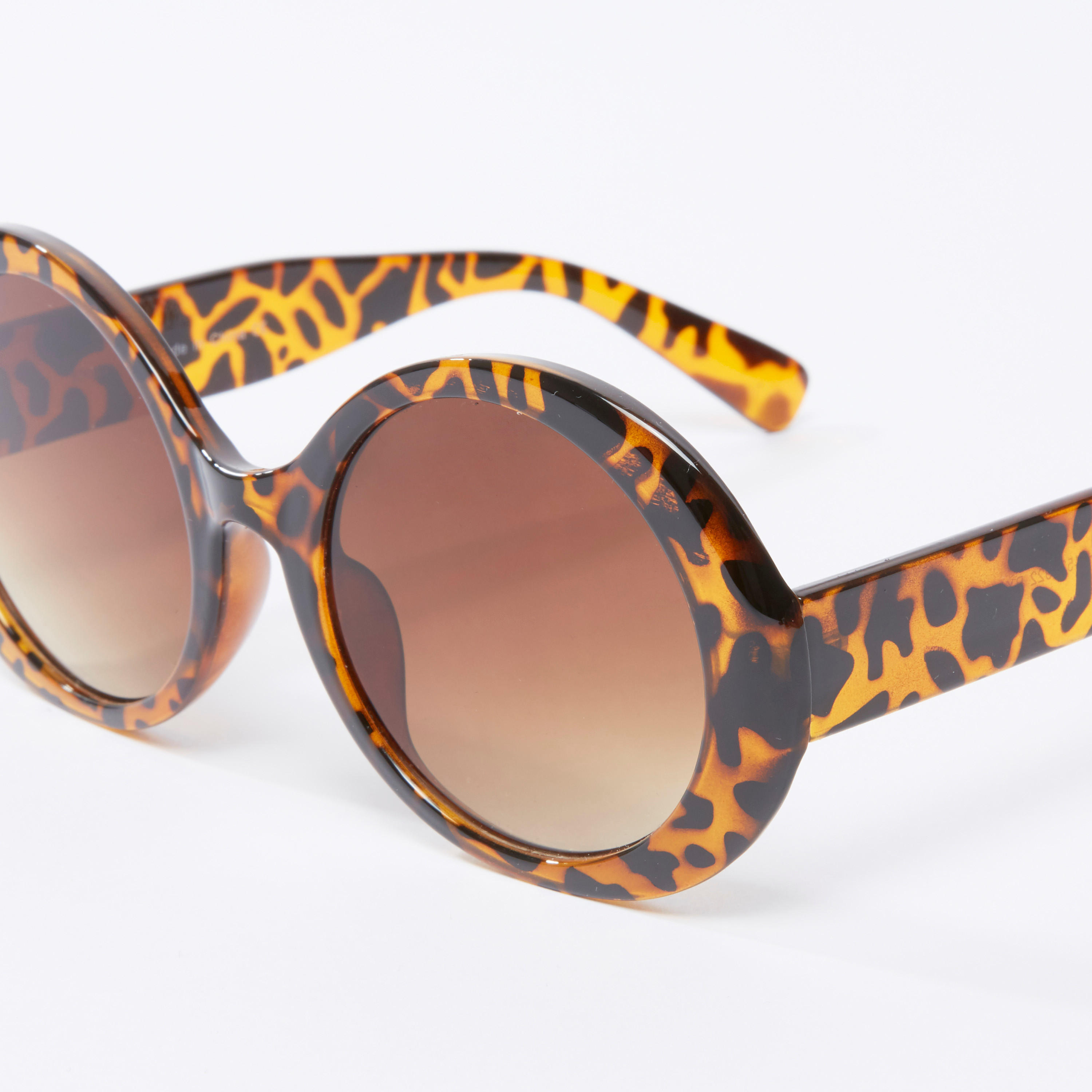 Full Rim Printed Round Sunglasses with Nose Pads and Wide Temple Tips-women-sunglasses-image-3