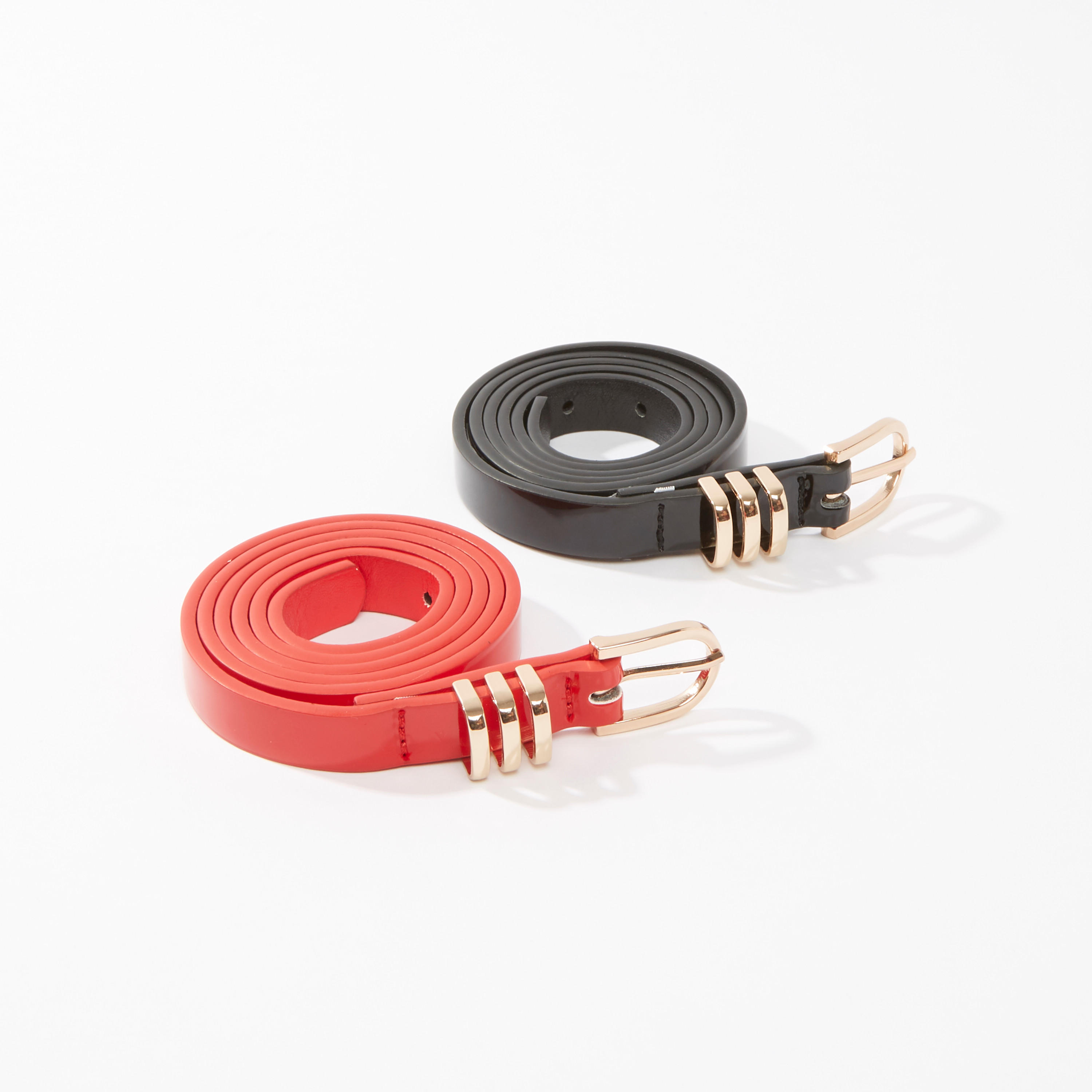 Set of 2 - Plain Belt with Pin Buckle-women-clothingaccessories-belts-image-1