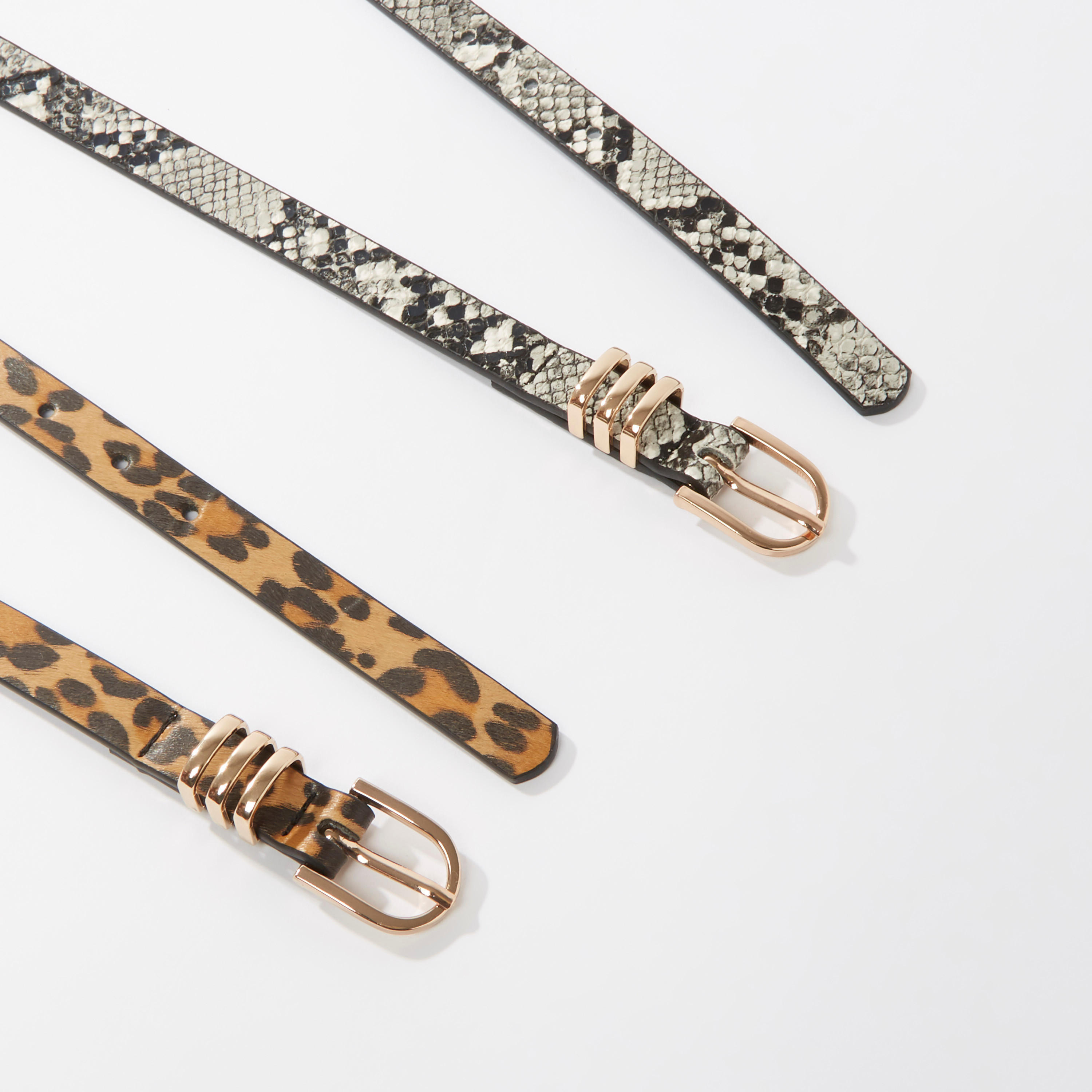 حزام بإبزيم بدبوس وطبعات حيوانات - طقم من قطعتين-women-clothingaccessories-belts-image-3