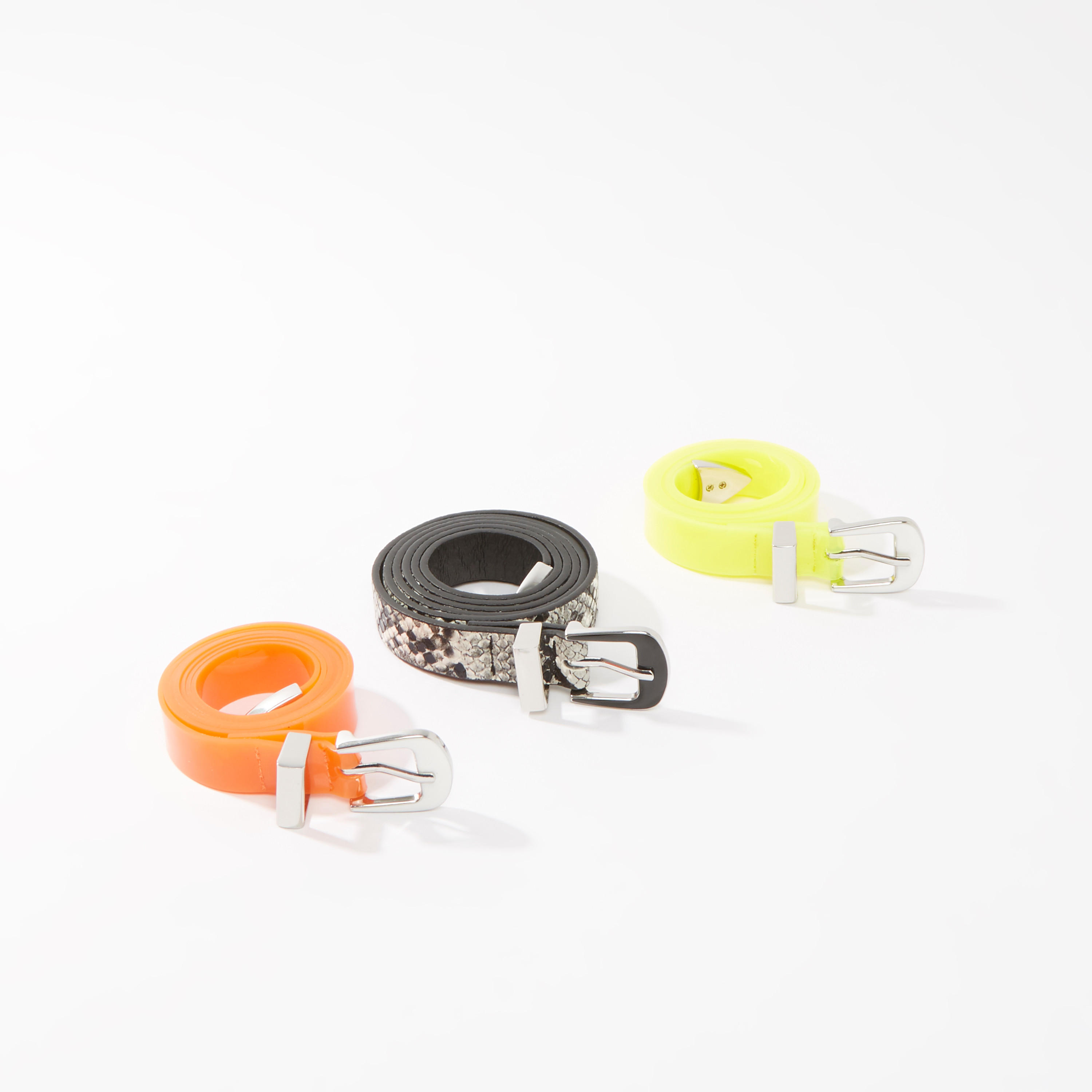 حزام بإبزيم بدبوس - طقم من 3 قطع متنوّعة-women-clothingaccessories-belts-image-1