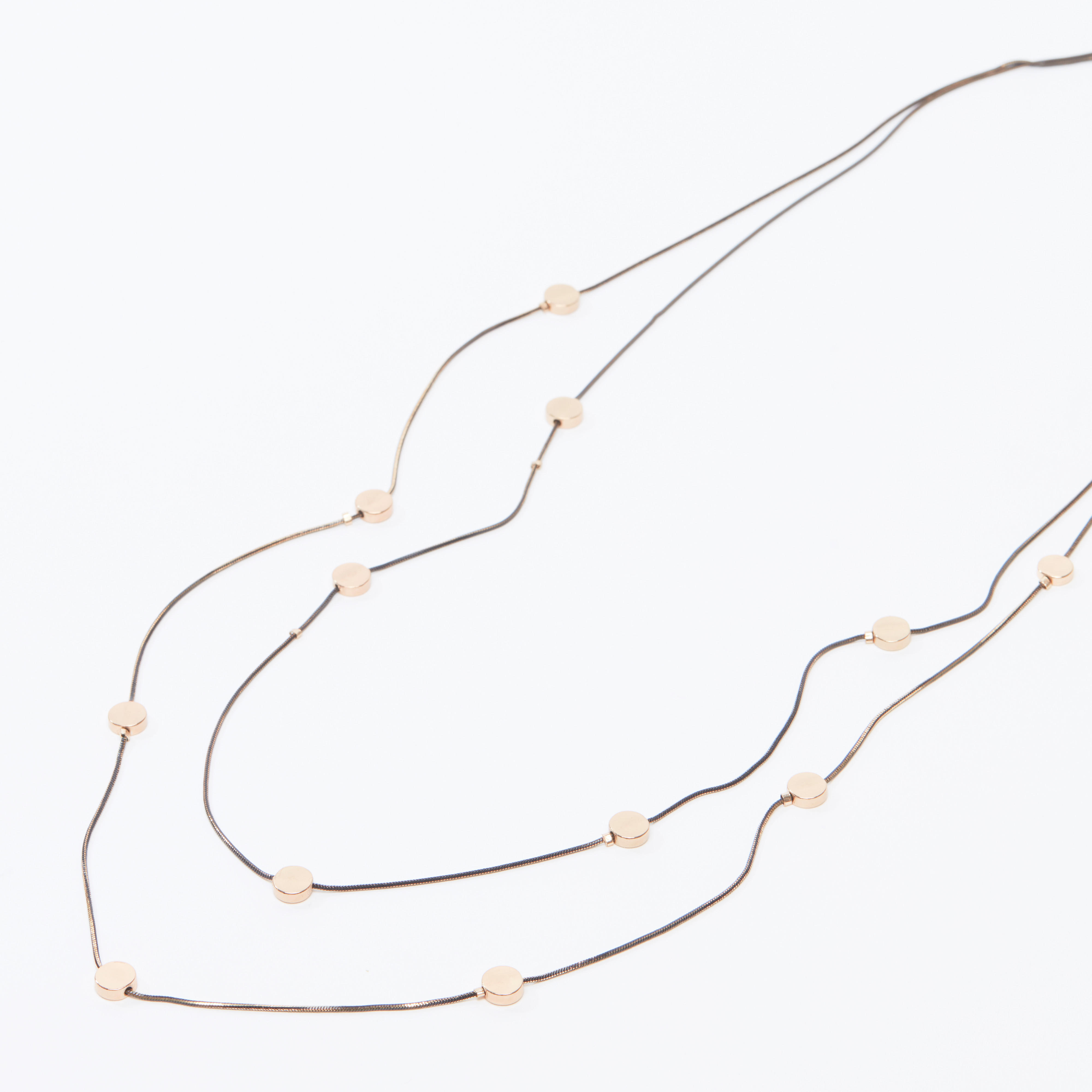عقد طبقات ميتاليك بمشبك إغلاق-women-watchesandjewellery-jewellery-necklacesandpendants-image-1