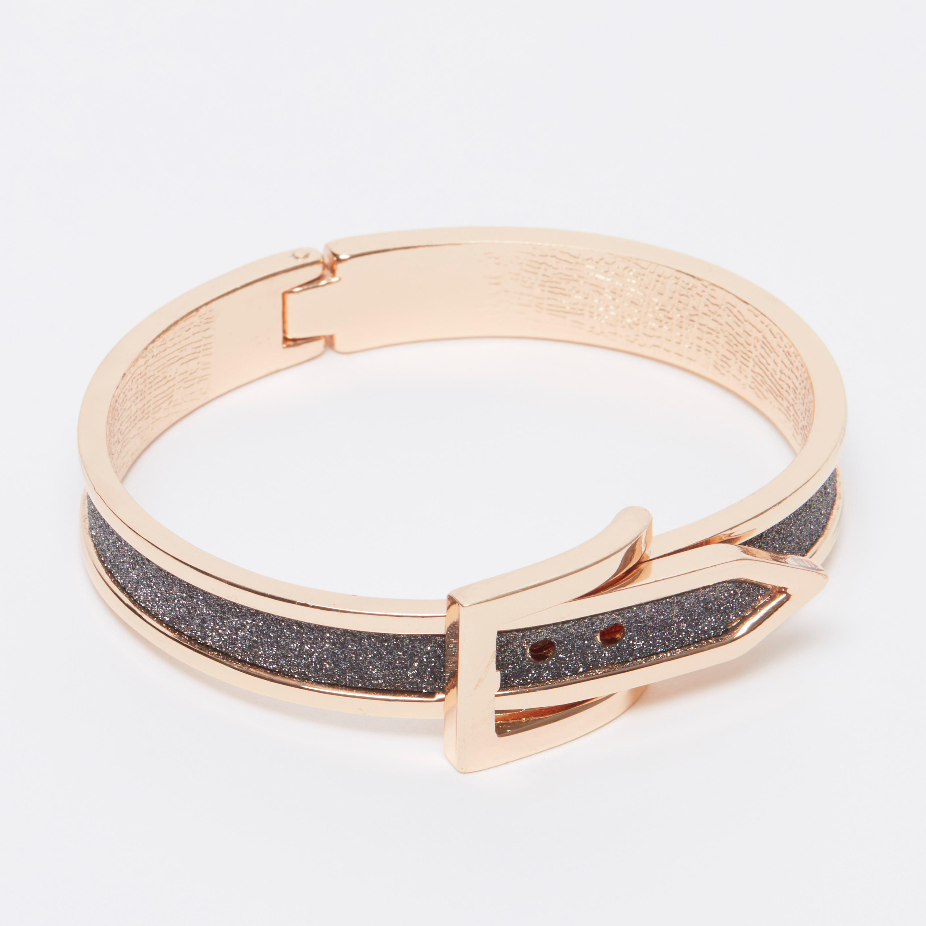 Metallic Cuff Bracelet with Glitter Accent-women-watchesandjewellery-jewellery-banglesandbracelets-image-1