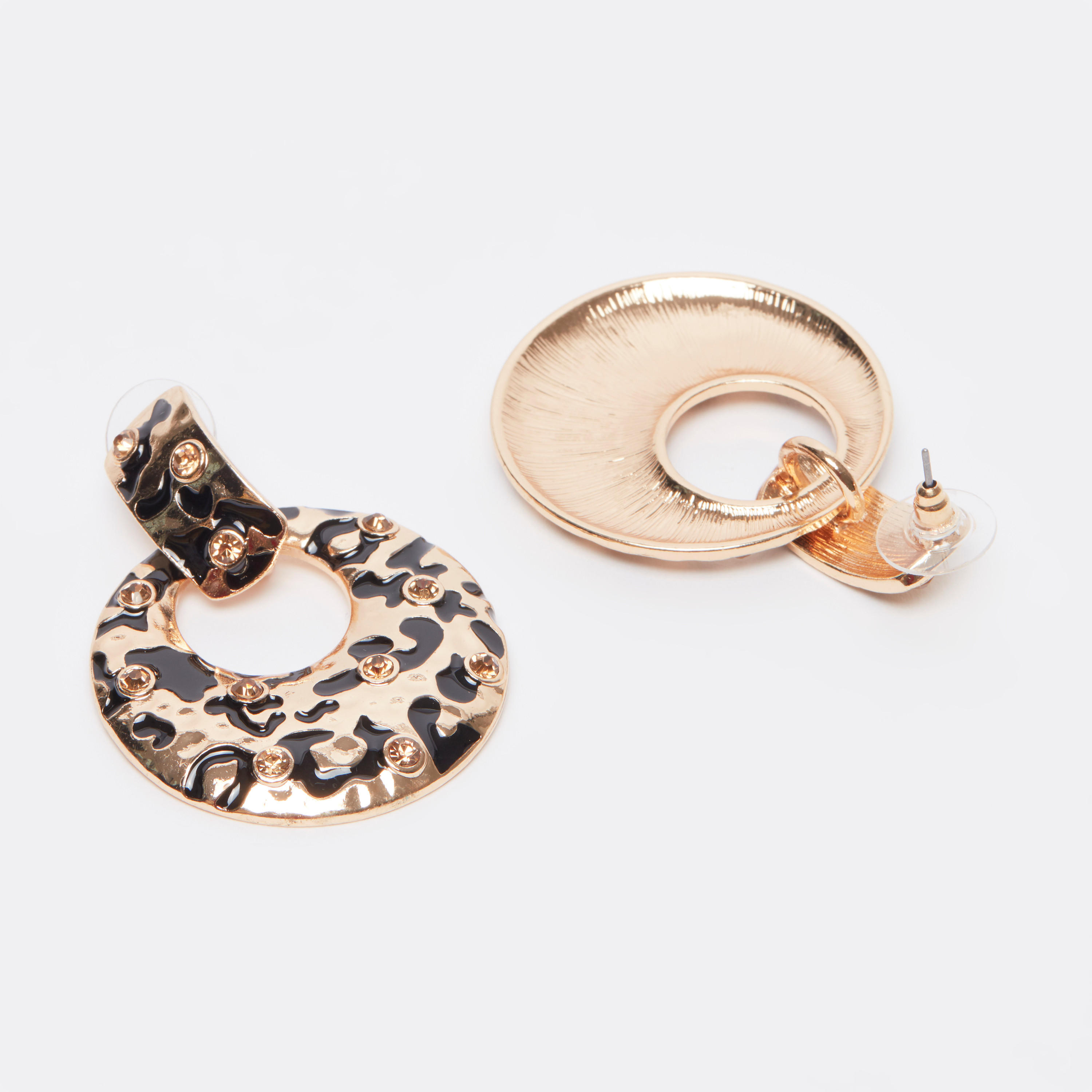 Studded Dangling Earrings with Pushback Closure-women-watchesandjewellery-jewellery-earrings-image-3