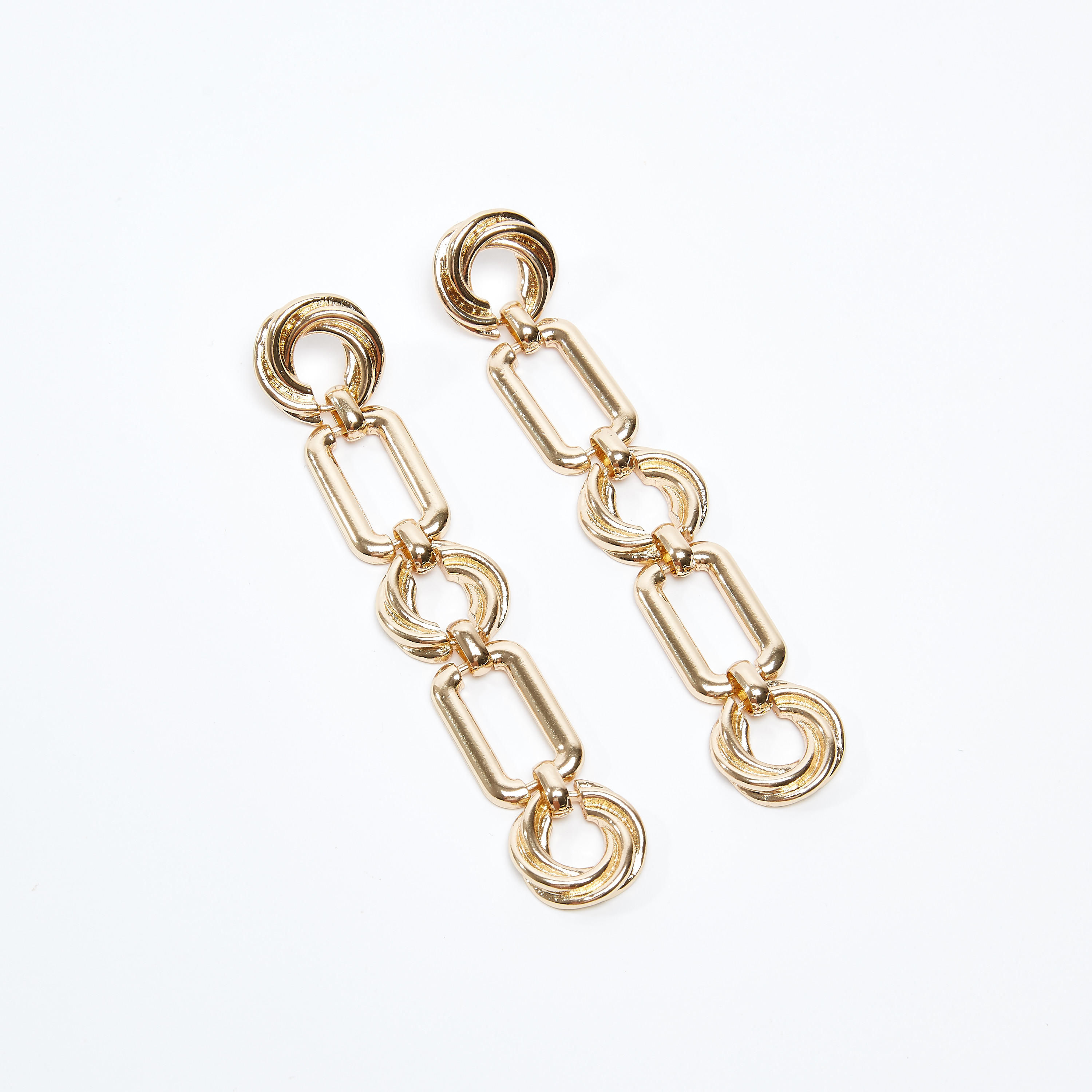 Metallic Dangling Earrings with Pushback Closure-women-watchesandjewellery-jewellery-earrings-image-1