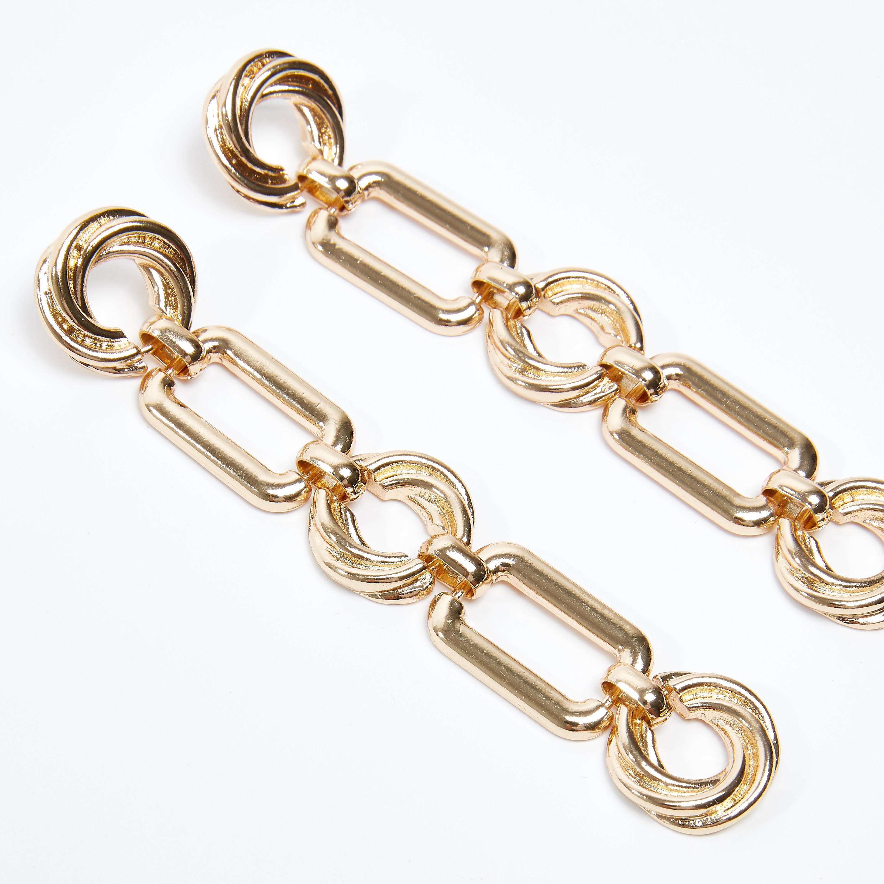 Metallic Dangling Earrings with Pushback Closure-women-watchesandjewellery-jewellery-earrings-image-3