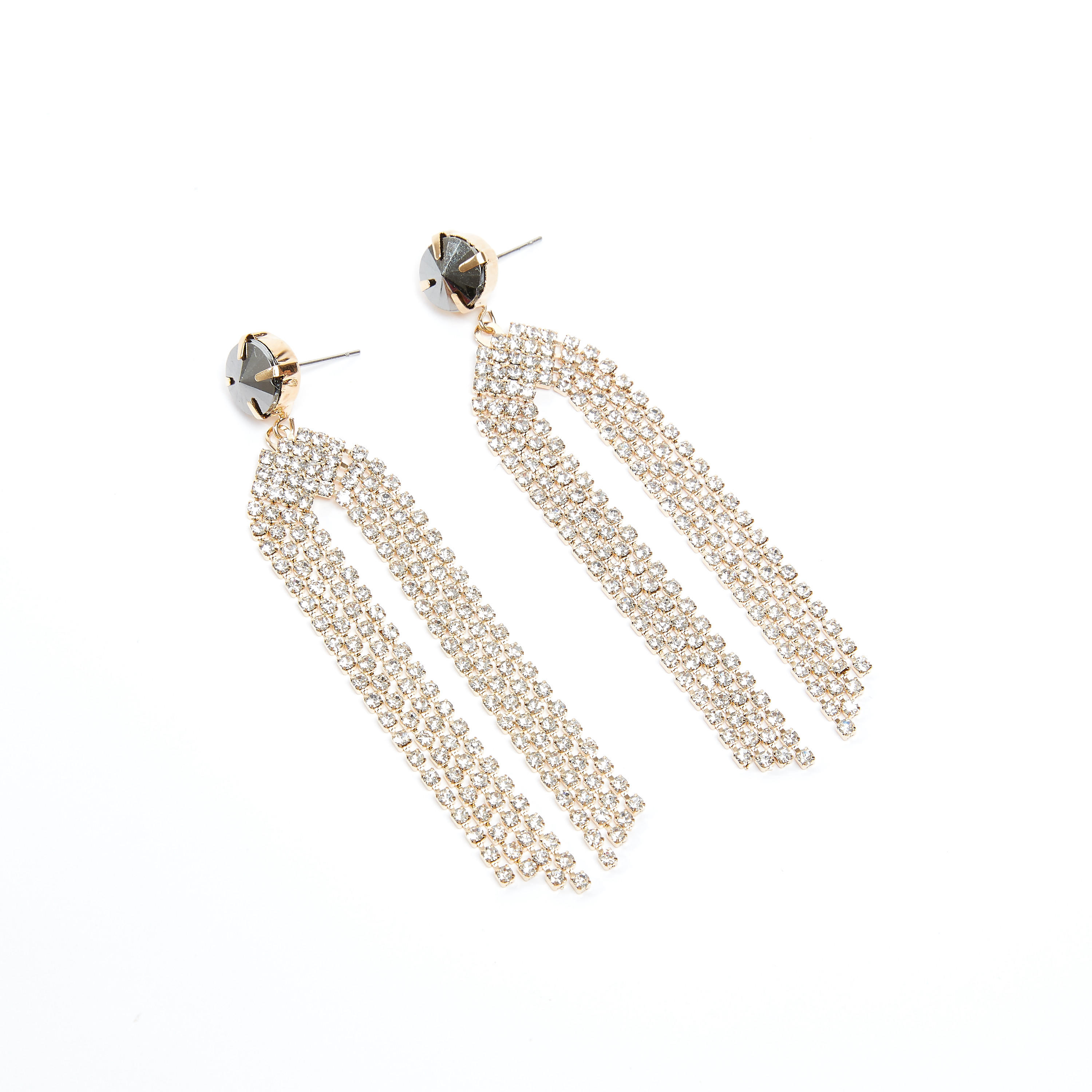 Embellished Dangling Earrings with Pushback Closure-women-watchesandjewellery-jewellery-earrings-image-1