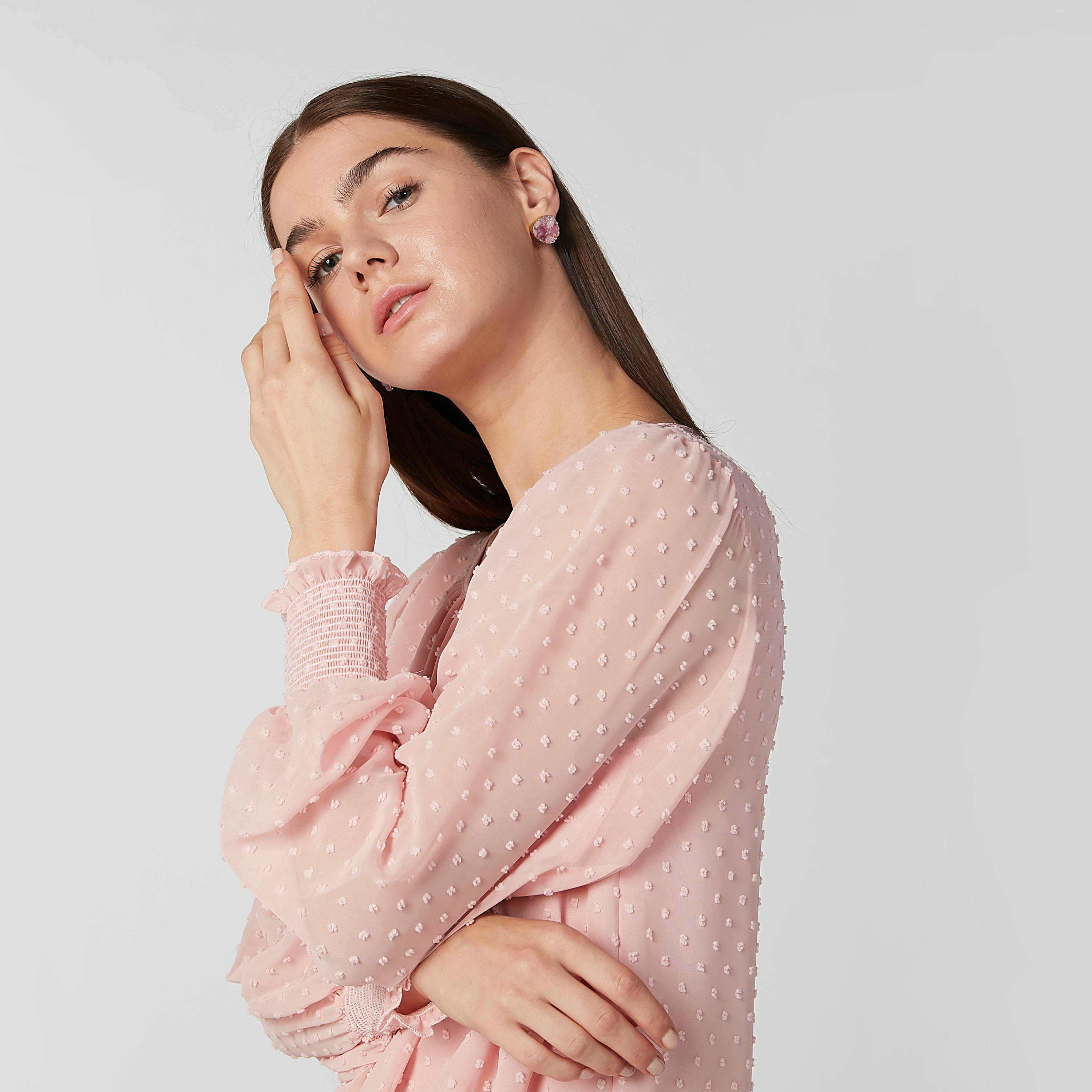 Embellished Stud Earrings with Pushback Closure-women-watchesandjewellery-jewellery-earrings-image-2