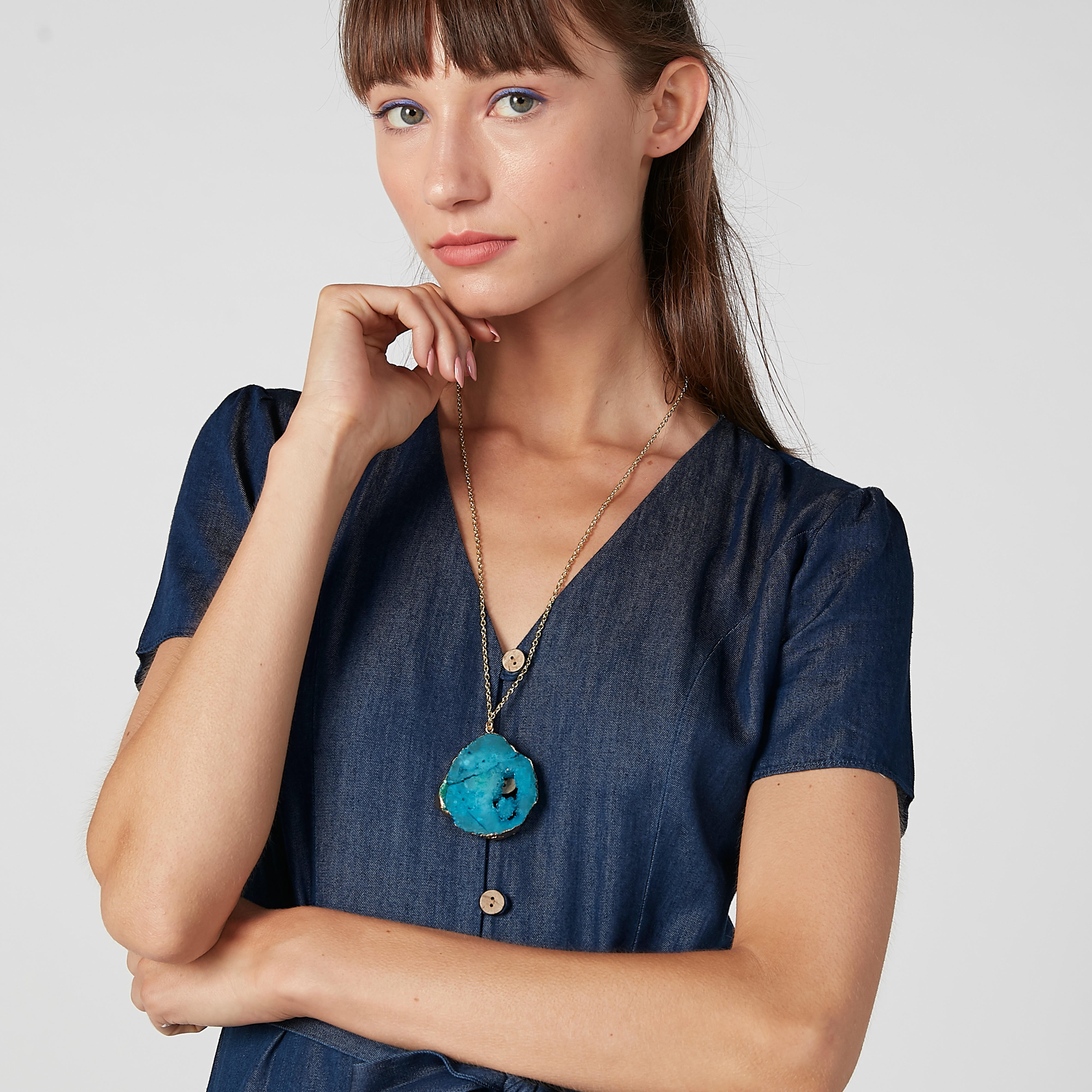 Studded Pendant Necklace with Lobster Clasp-women-watchesandjewellery-jewellery-necklacesandpendants-image-2