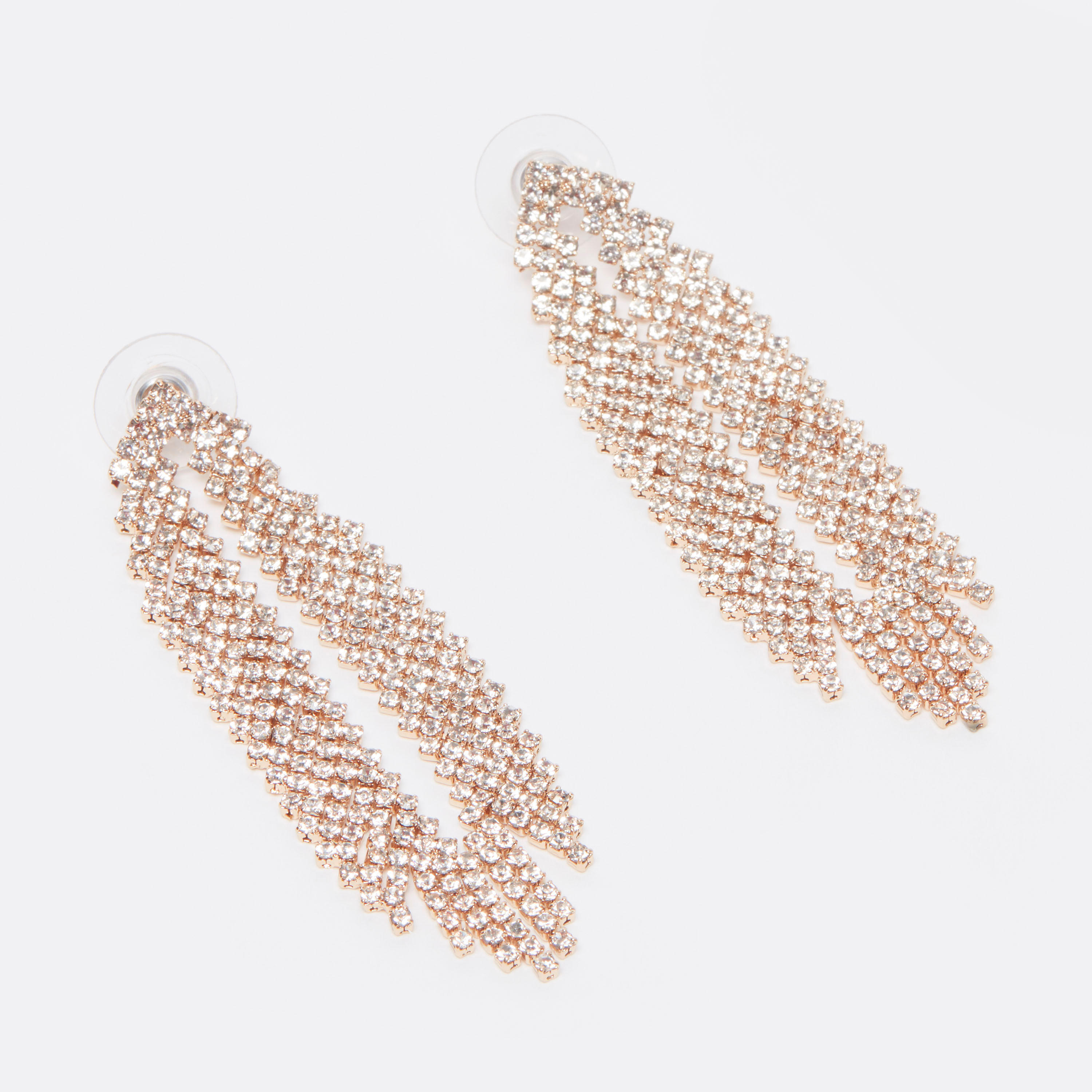 Studded Dangling Earrings with Pushback Closure-women-watchesandjewellery-jewellery-earrings-image-1