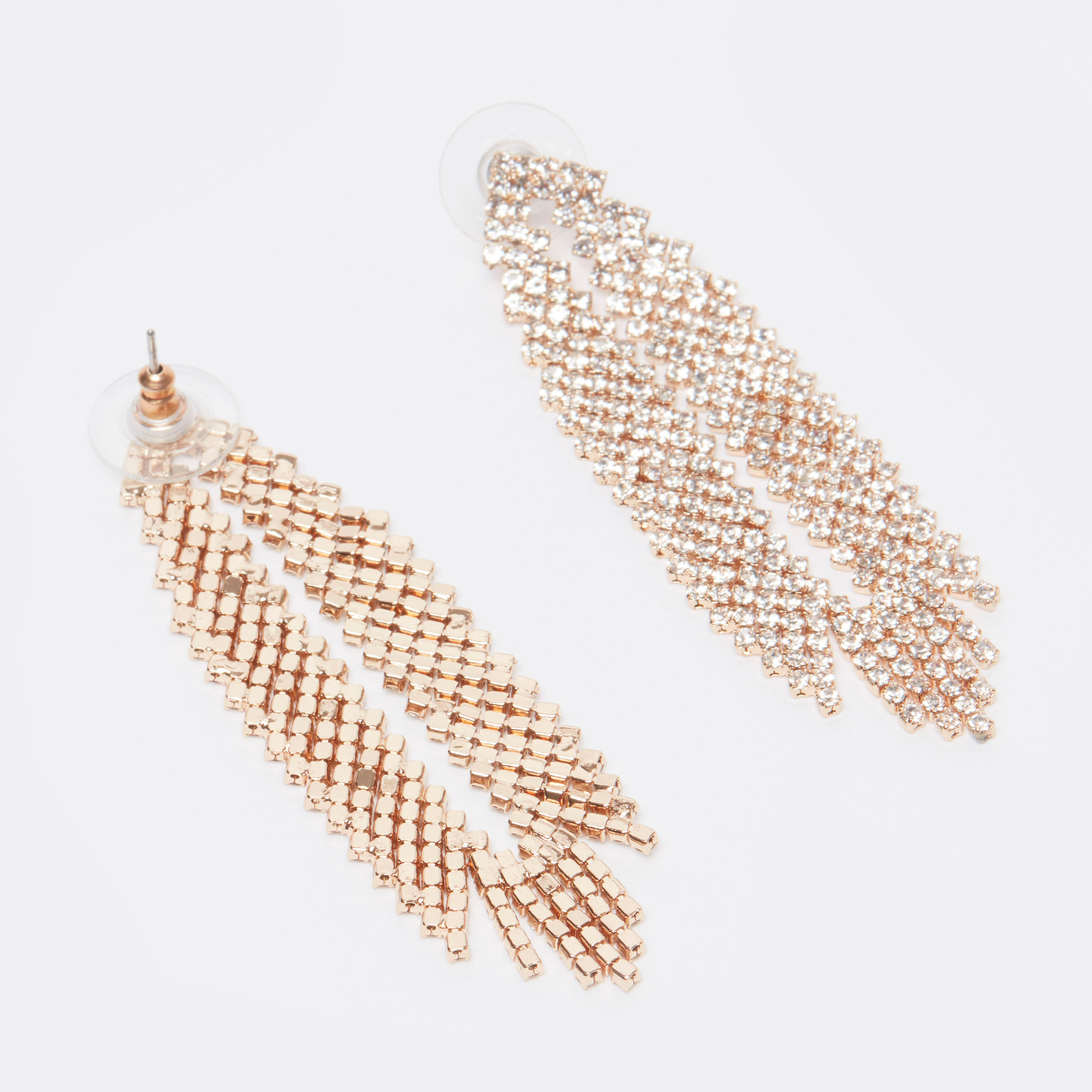 Studded Dangling Earrings with Pushback Closure-women-watchesandjewellery-jewellery-earrings-image-3