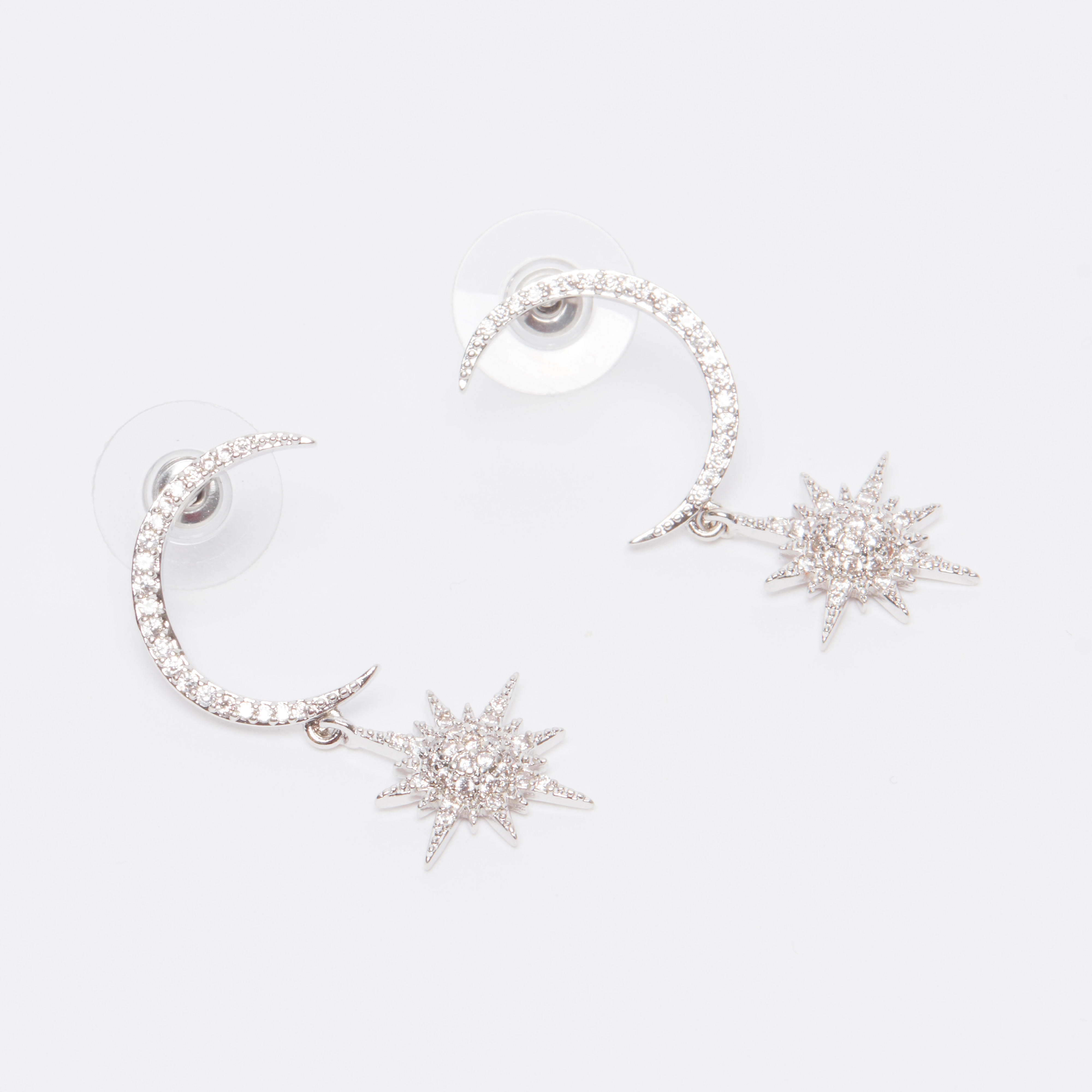 حلقان بدلّاية مزيّنة ومكبس إغلاق-women-watchesandjewellery-jewellery-earrings-image-3