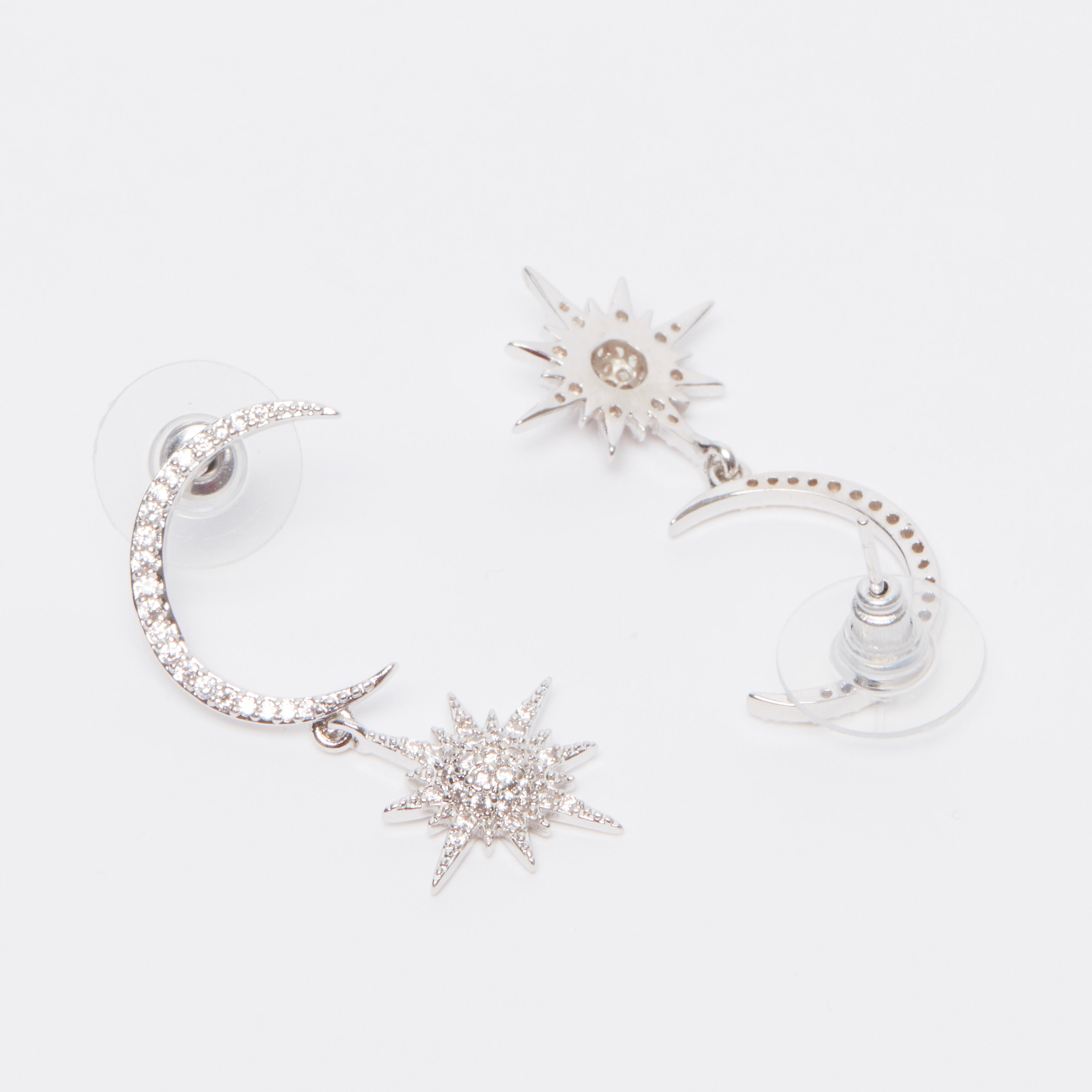 حلقان بدلّاية مزيّنة ومكبس إغلاق-women-watchesandjewellery-jewellery-earrings-image-1