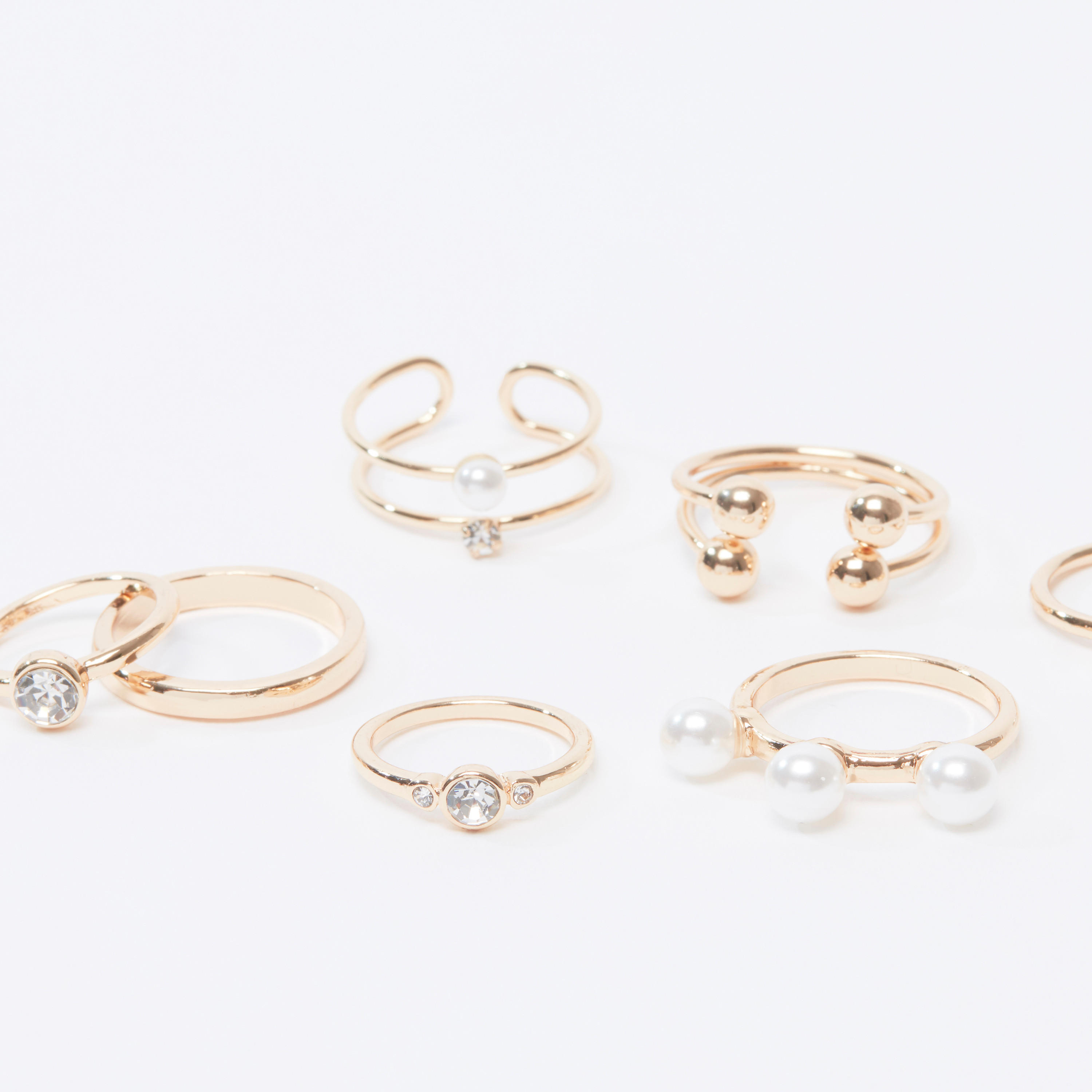 خواتم مزيّنة - طقم من 7 قطع-women-watchesandjewellery-jewellery-rings-image-3